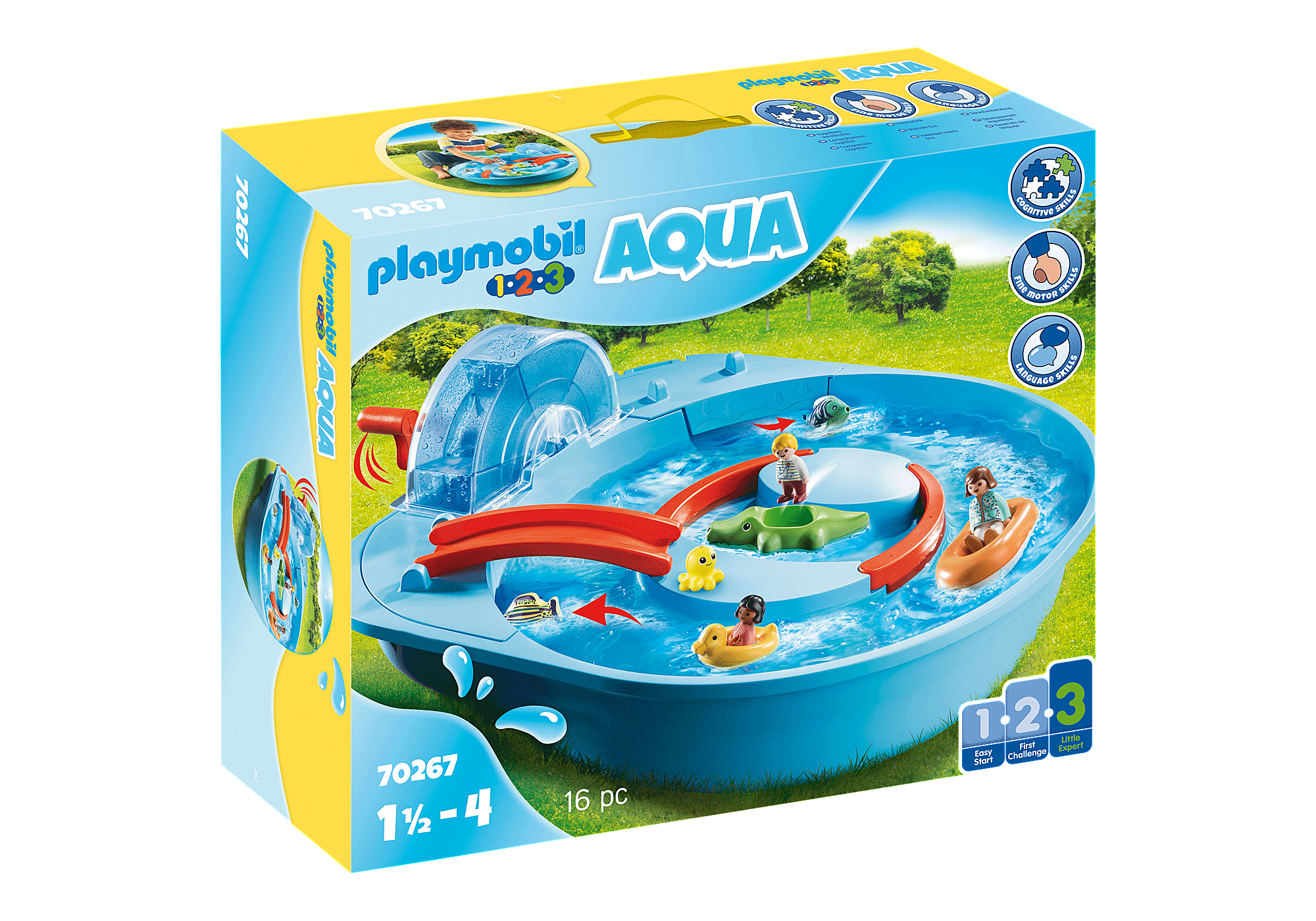 Playmobil 1.2.3 Aqua Water Slide — Bright Bean Toys