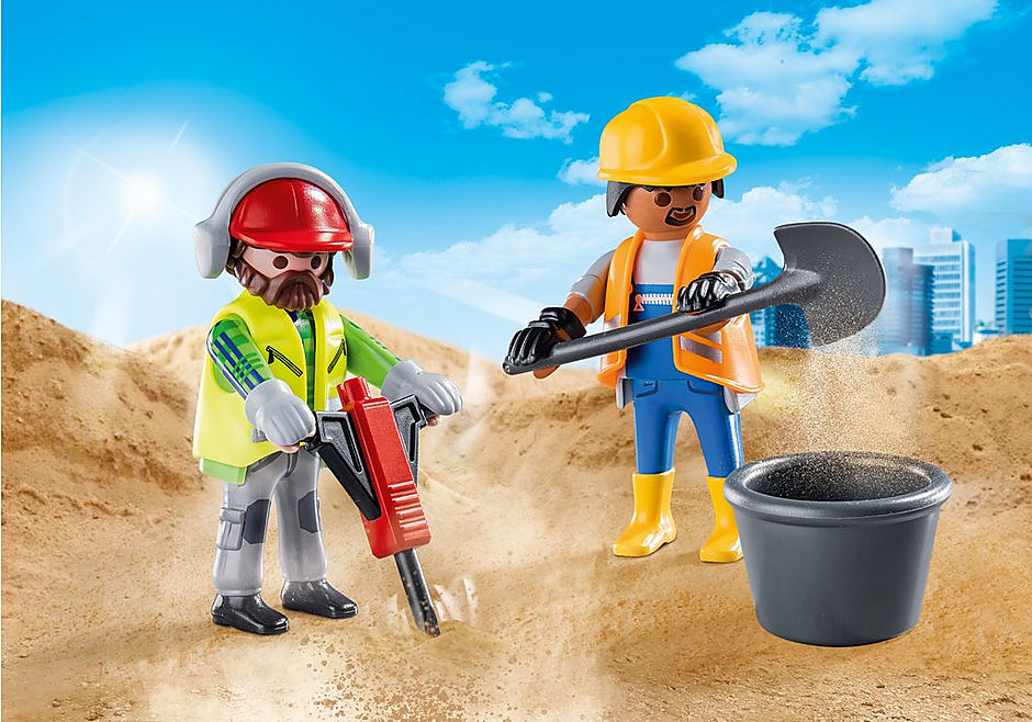 Zwei Bauarbeiter - 70272 - PLAYMOBIL® Deutschland