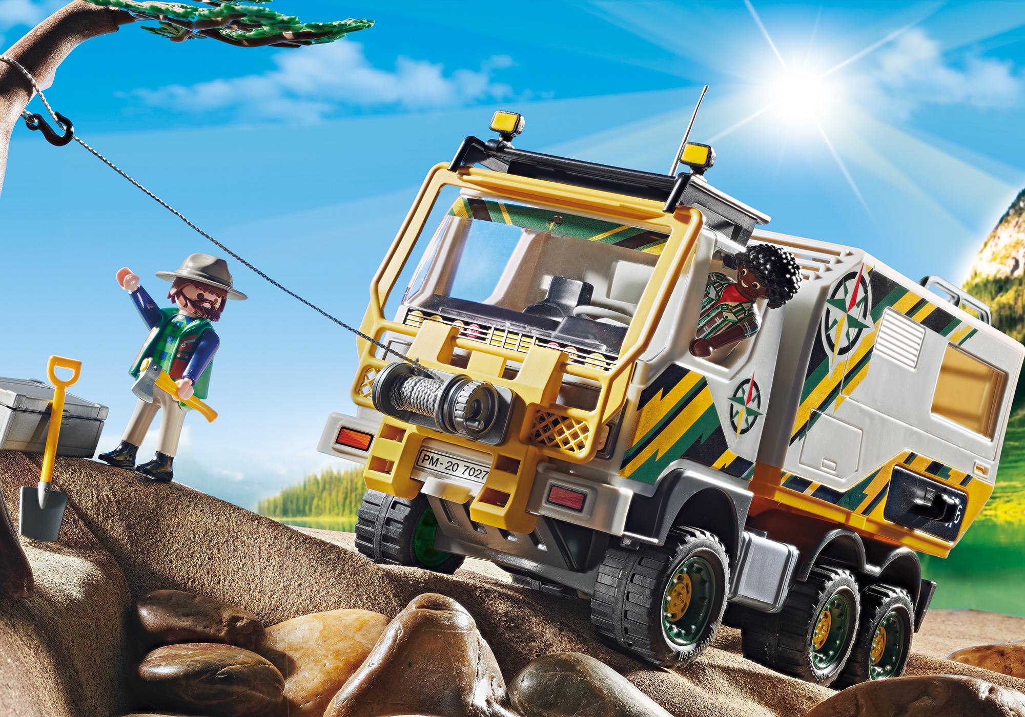 playmobil wildlife truck