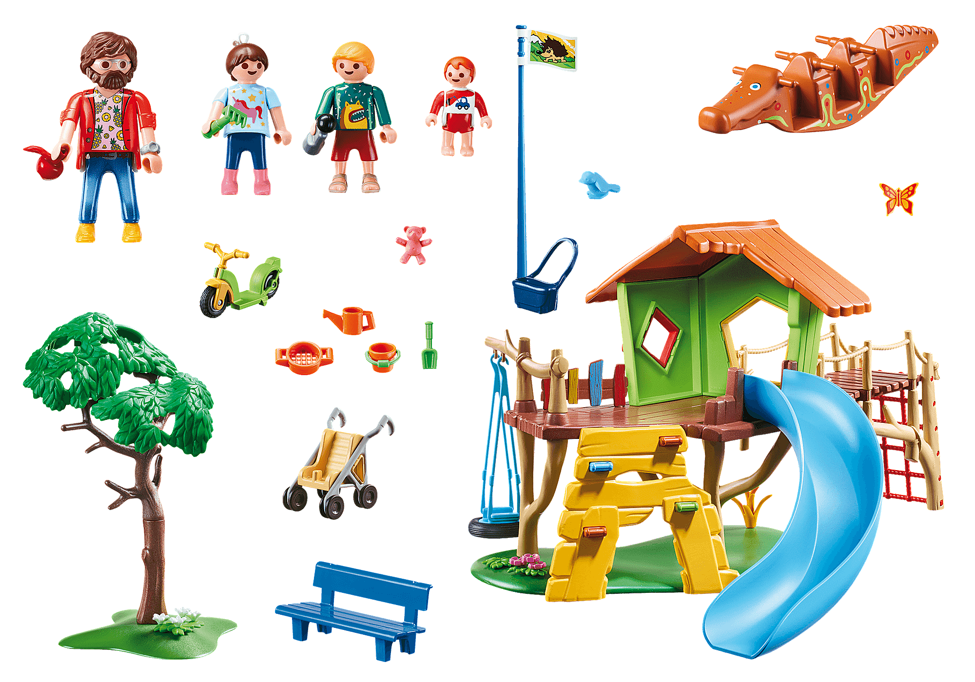 Lot Playmobil parc enfants aire de jeux