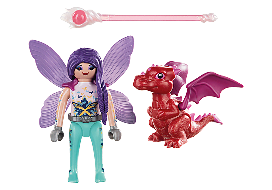 70299 Fairy with Baby Dragon detail image 3