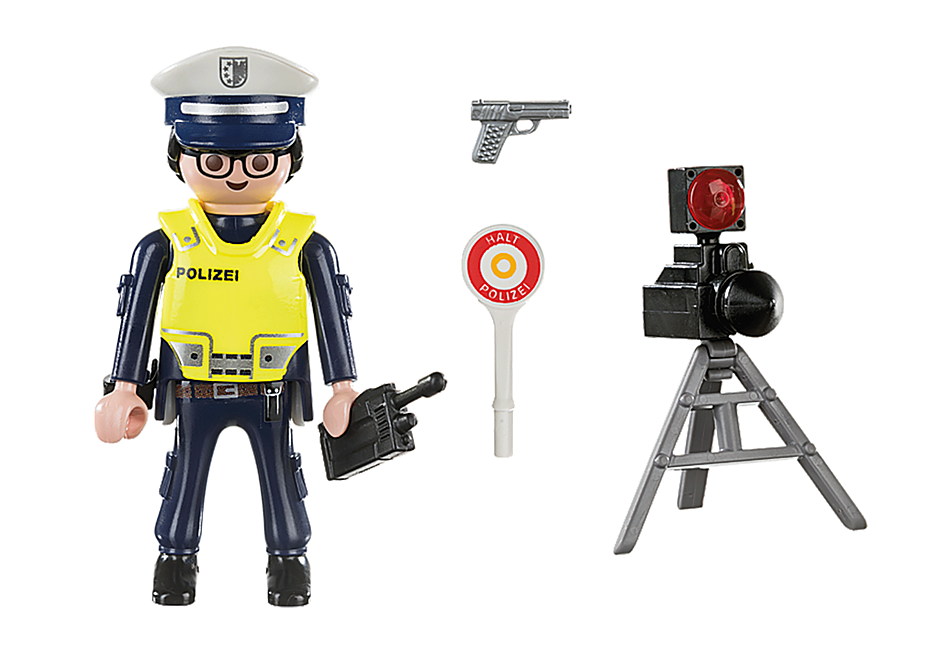 70304 Police Officer with Speed Trap detail image 3