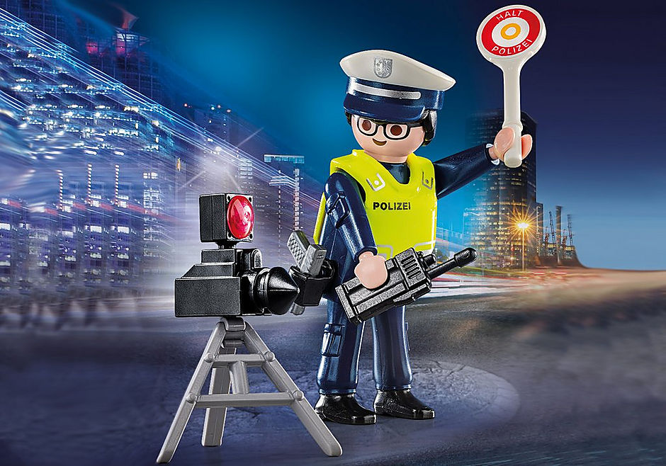 70304 Police Officer with Speed Trap detail image 1
