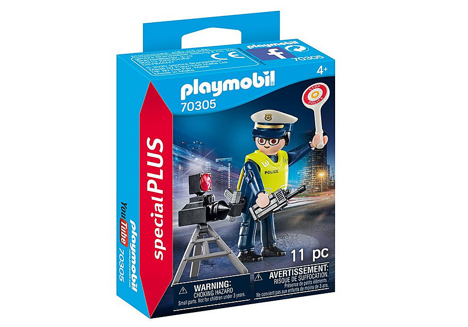 70305 Police Officer with Speed Trap detail image 2