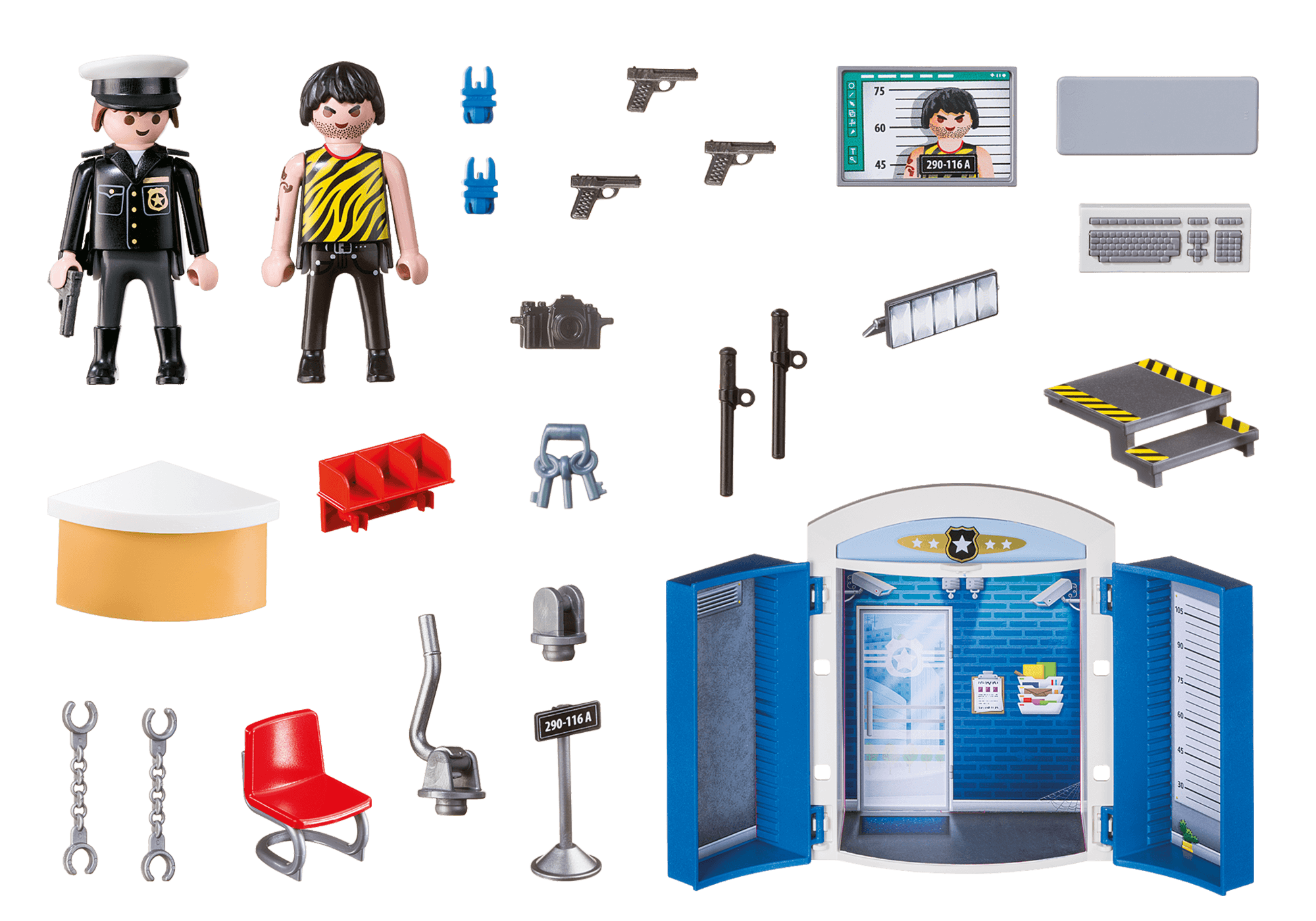 playmobil police station play box