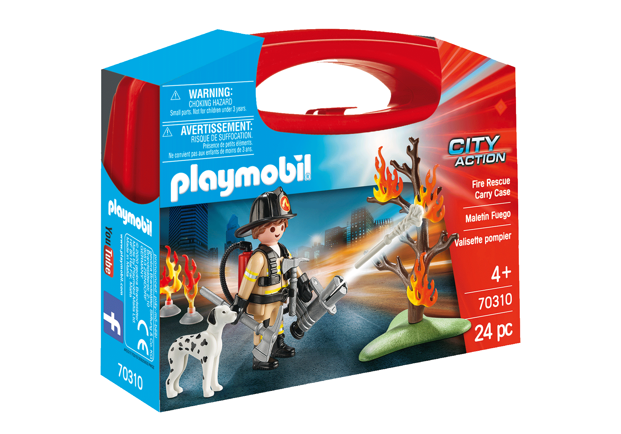 playmobil city action fire rescue carry case