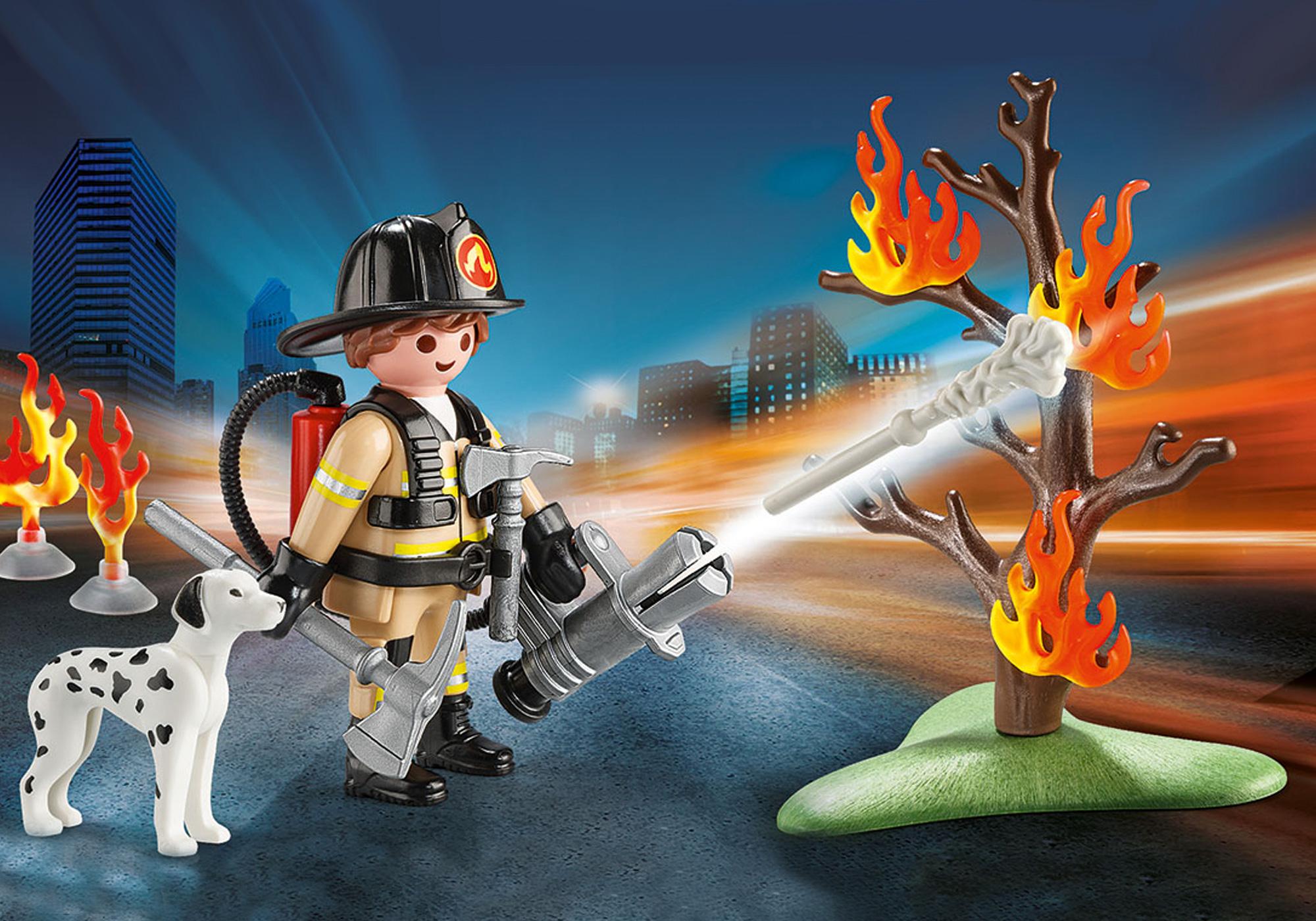 playmobil forest fire