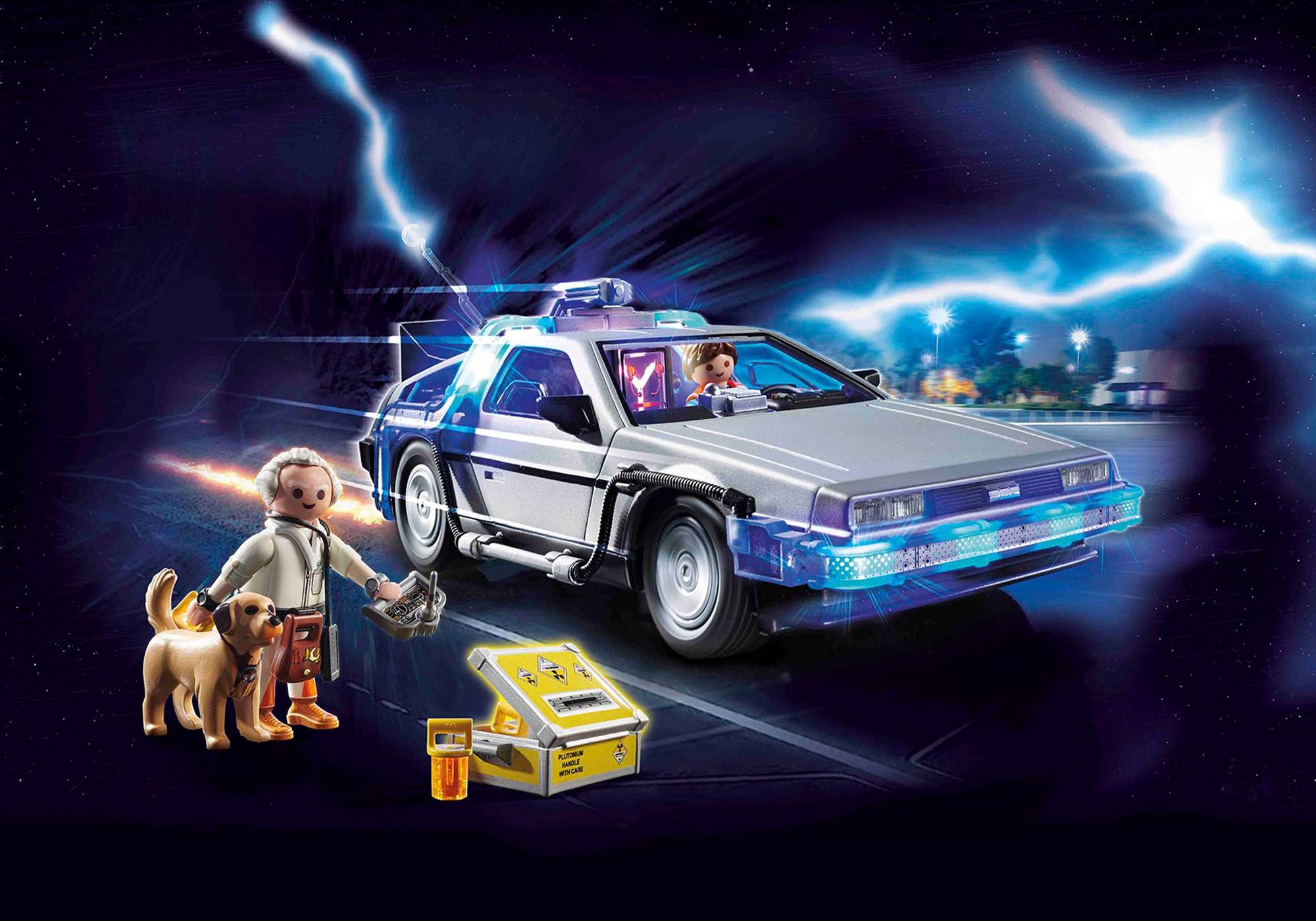 playmobil back to the future delorean