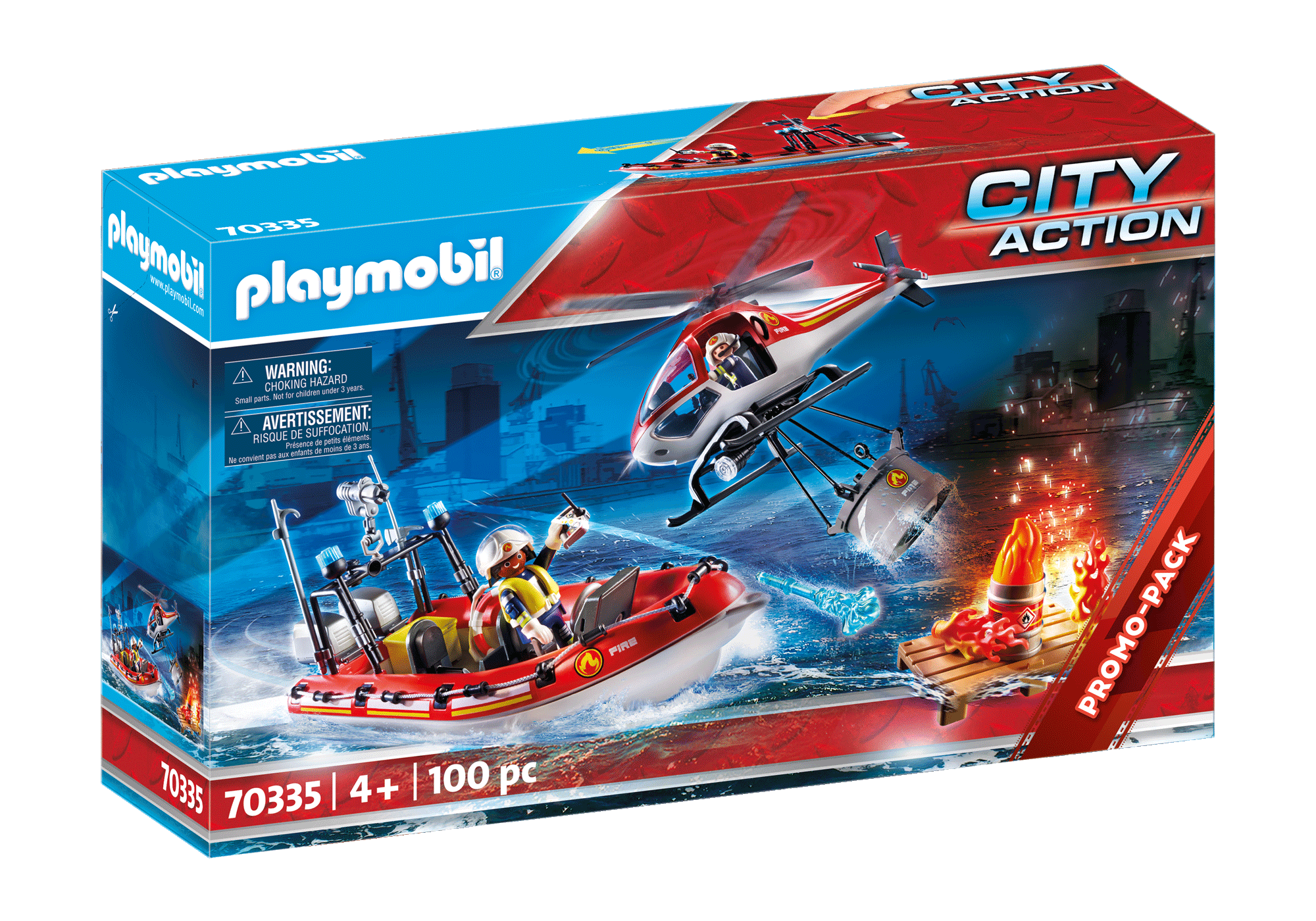 playmobil city action fire rescue mission