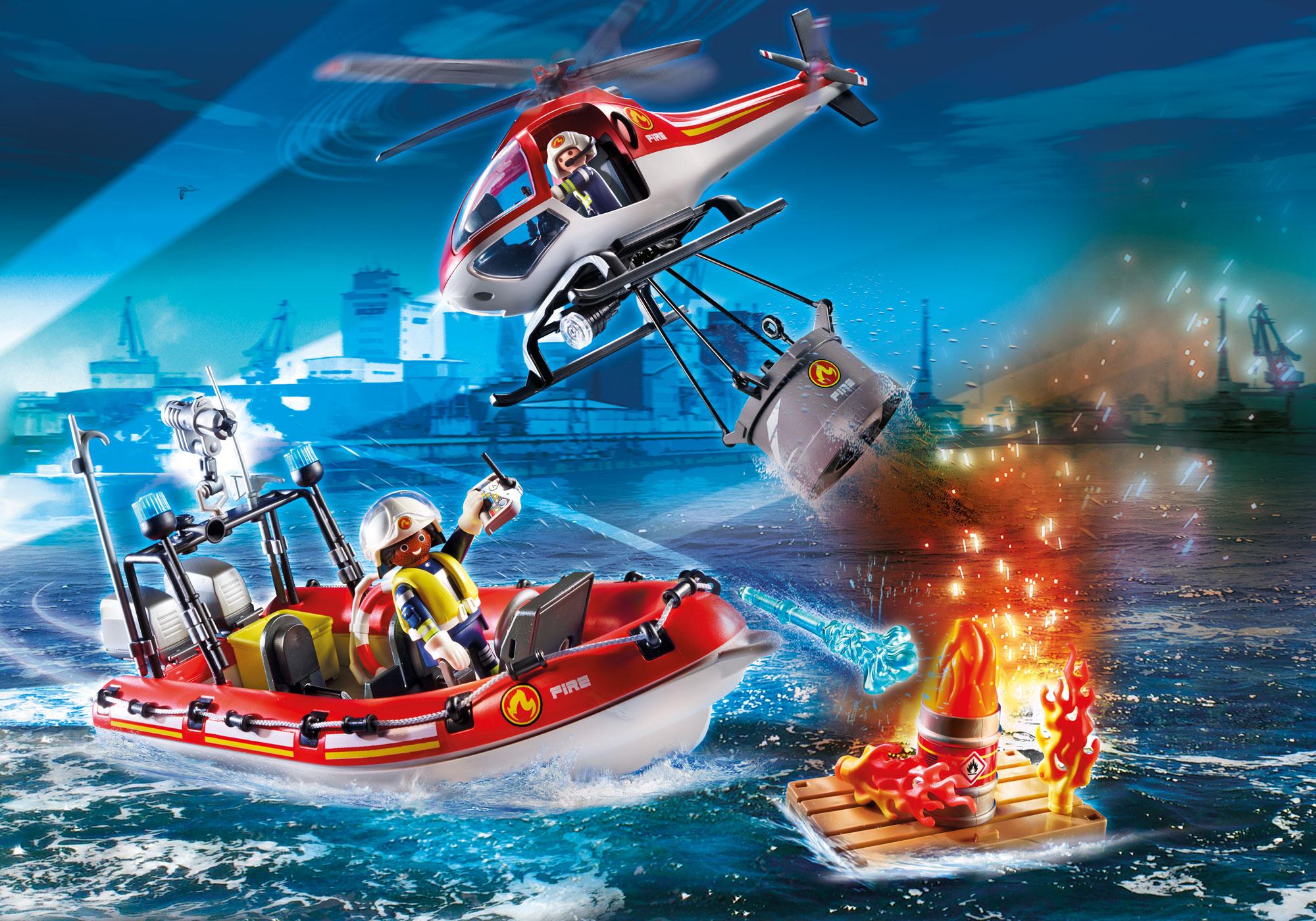 playmobil fire rescue mission