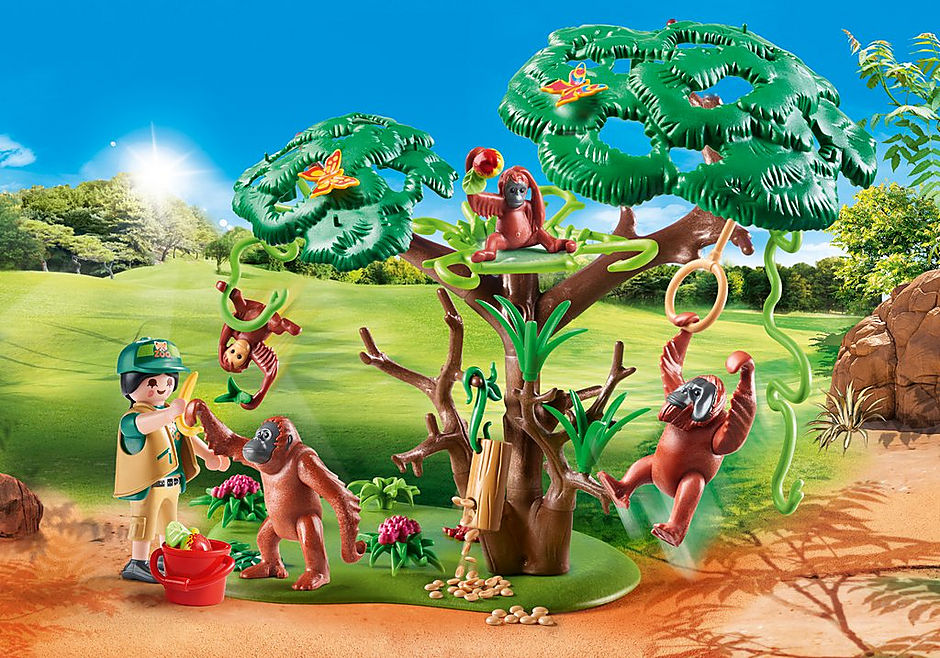 70345 Orangutans with Tree detail image 1