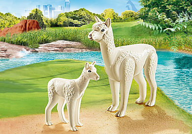 70350 Alpaca with Baby