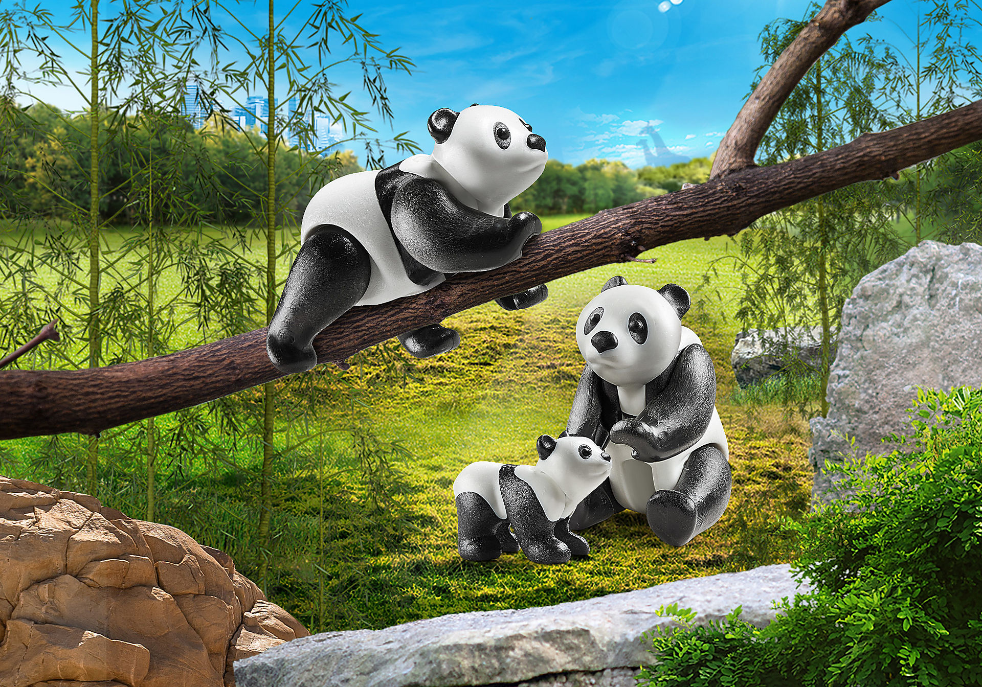 70353 2 Pandas mit Baby zoom image1