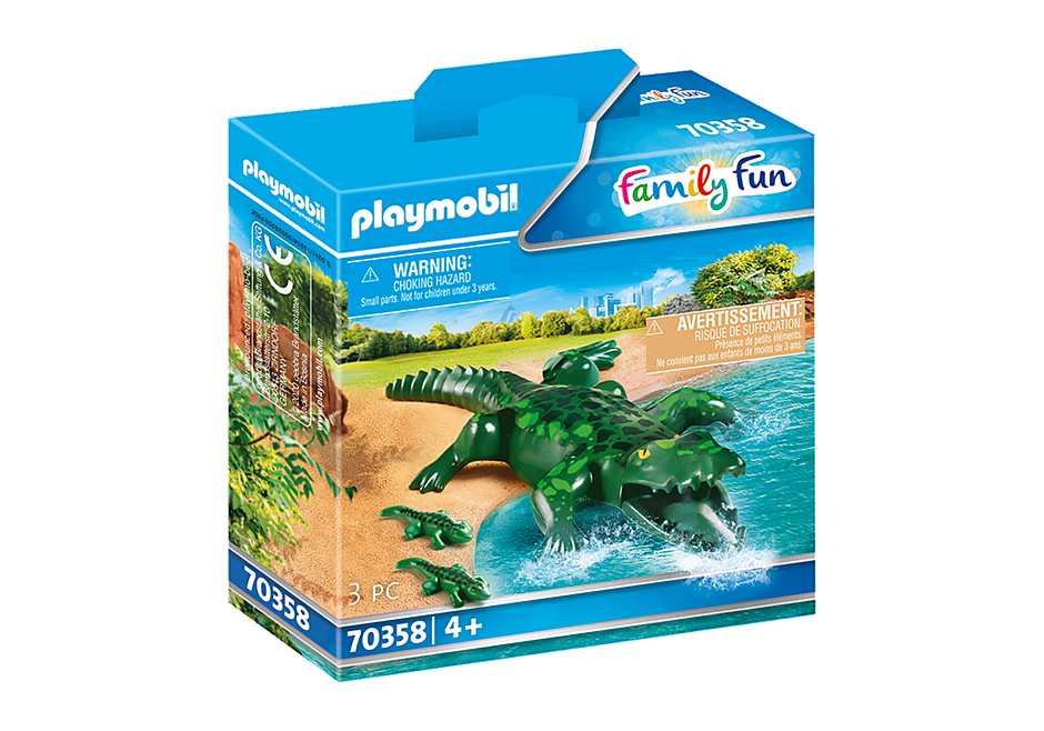 70358 Alligator med ungar detail image 2