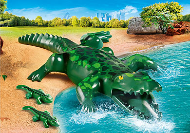 70358 Alligator avec ses petits
