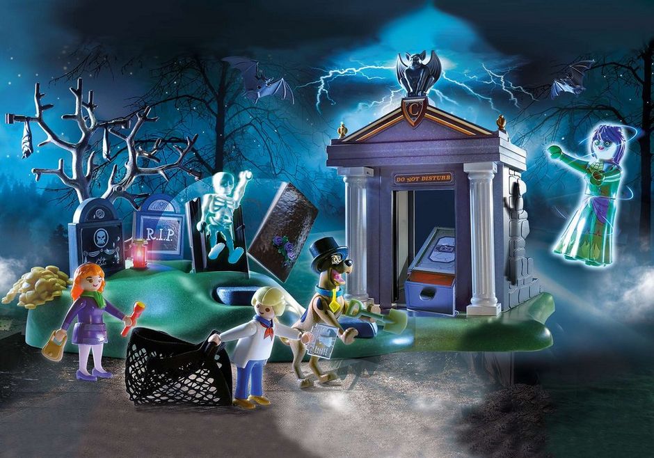 PLAYMOBIL Scooby-doo Adventure in The Cemetery Playset 70362 for sale online 