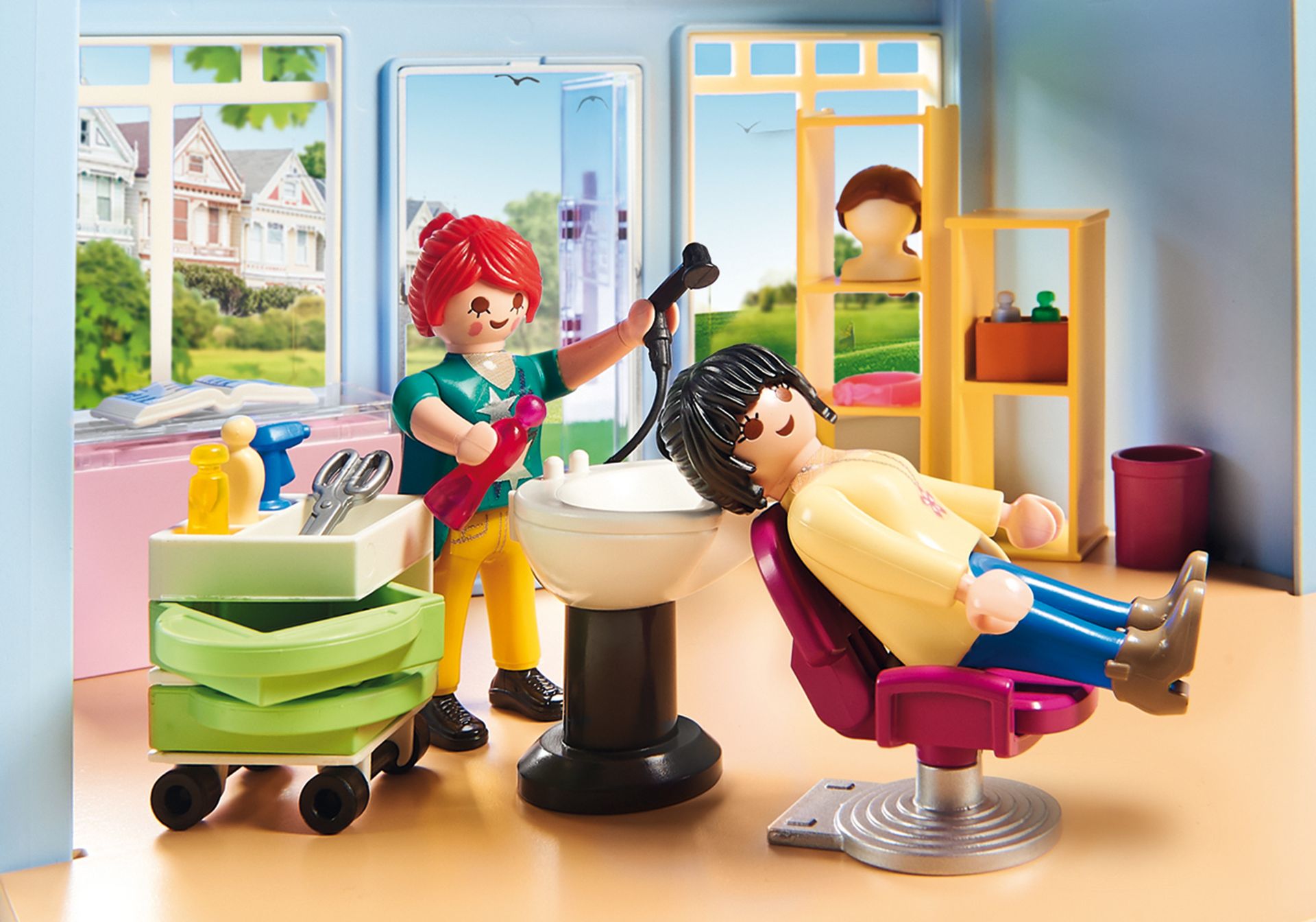 for Children Ages 4+ Playmobil 70376 City Life My Little Town My Hair Salon