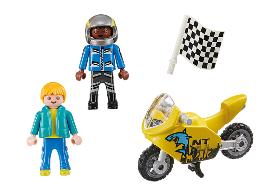 Playmobil Colore Bambini con Mini-Moto 70380