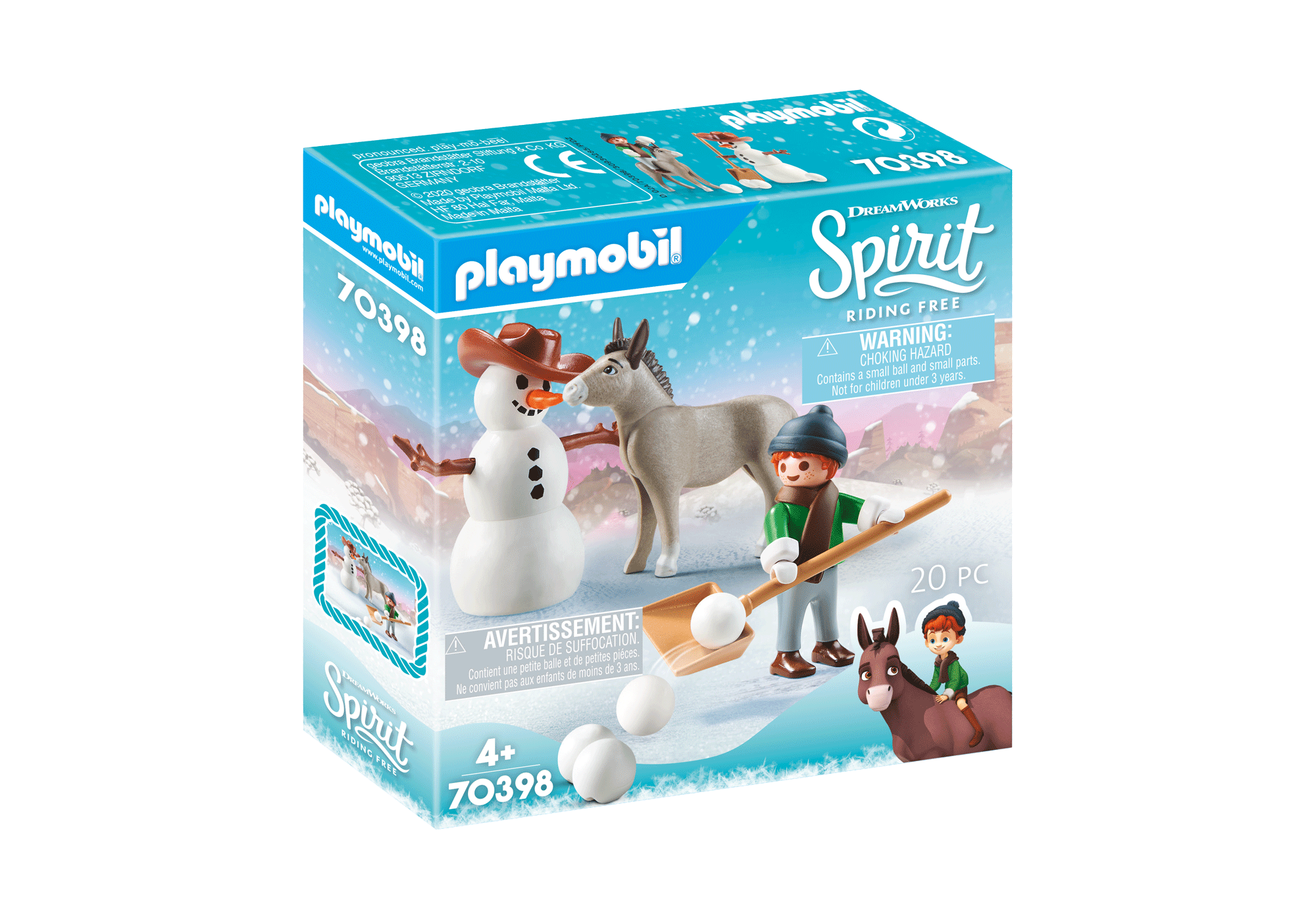 playmobil snowball fight