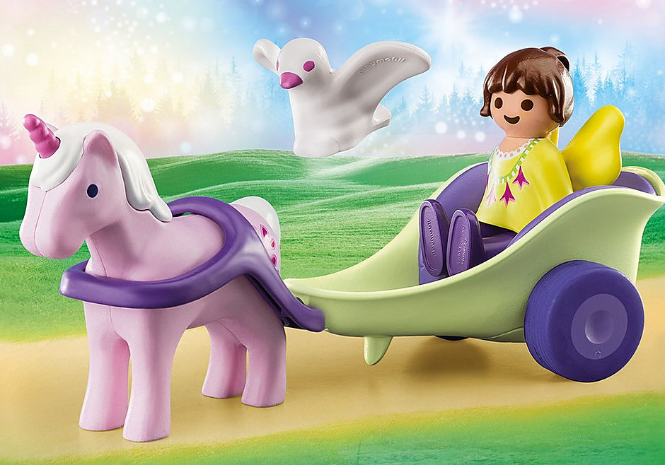 70401 Unicorn Carriage with Fairy detail image 1