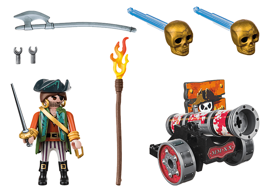 70415 Pirat med kanon detail image 3