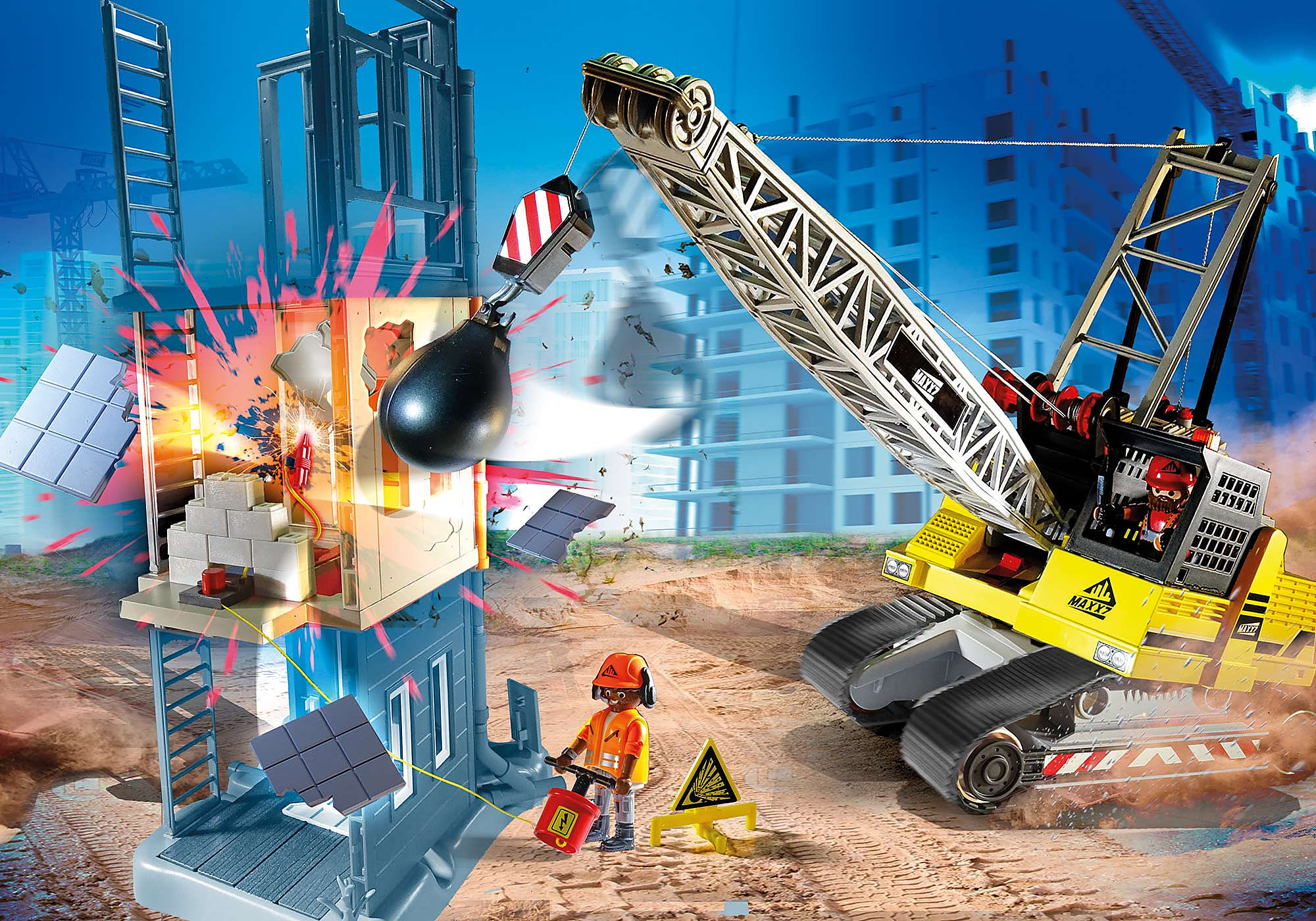 Buy Playmobil 70443 City Action Construction Excavator