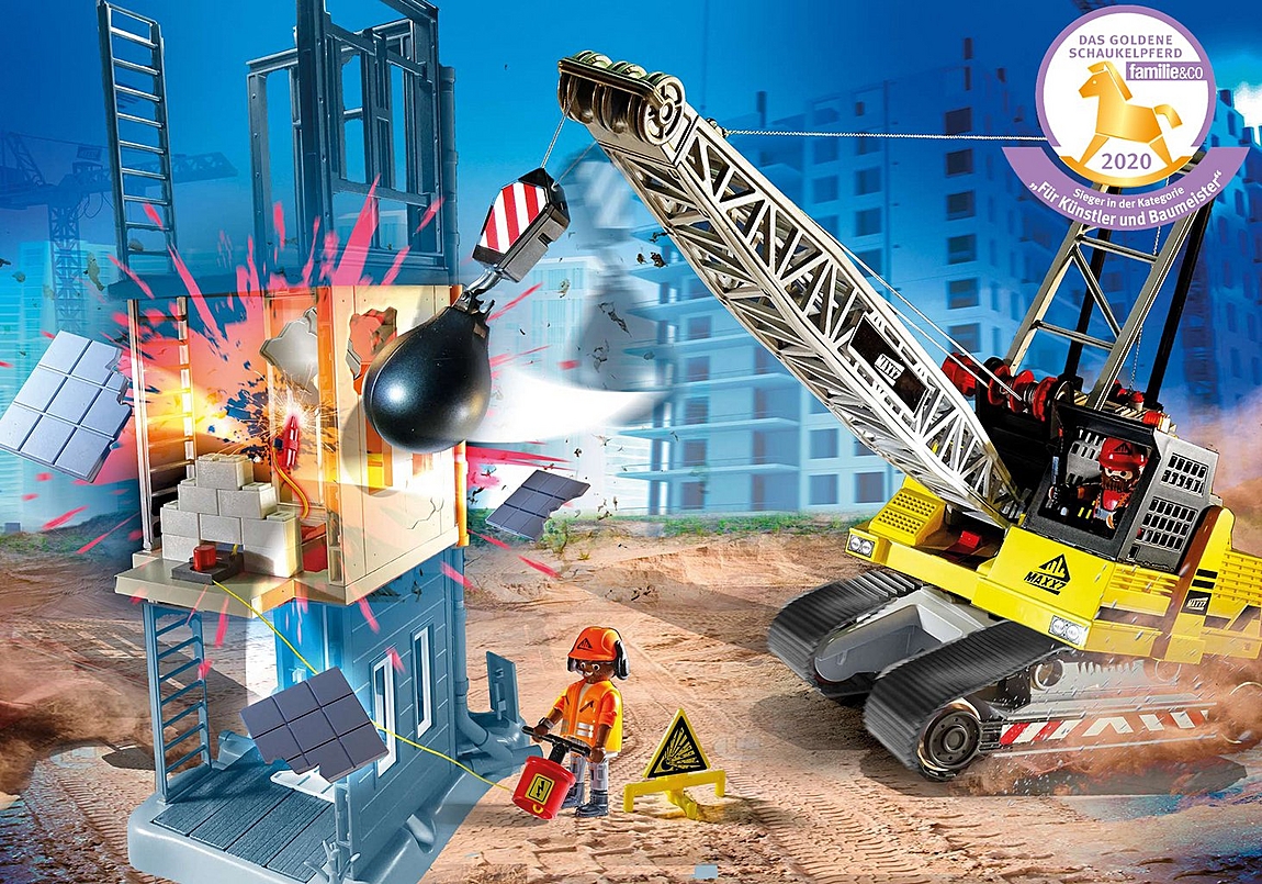 Große Abriss-Action mit dem PLAYMOBIL Seilbagger!