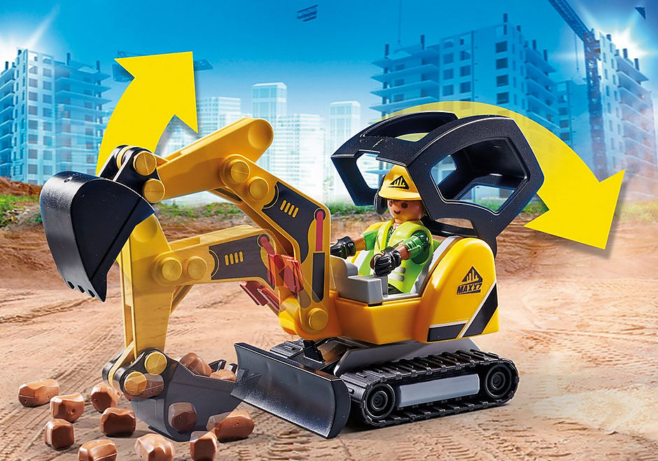 70443 Mini Excavator with Building Section detail image 5