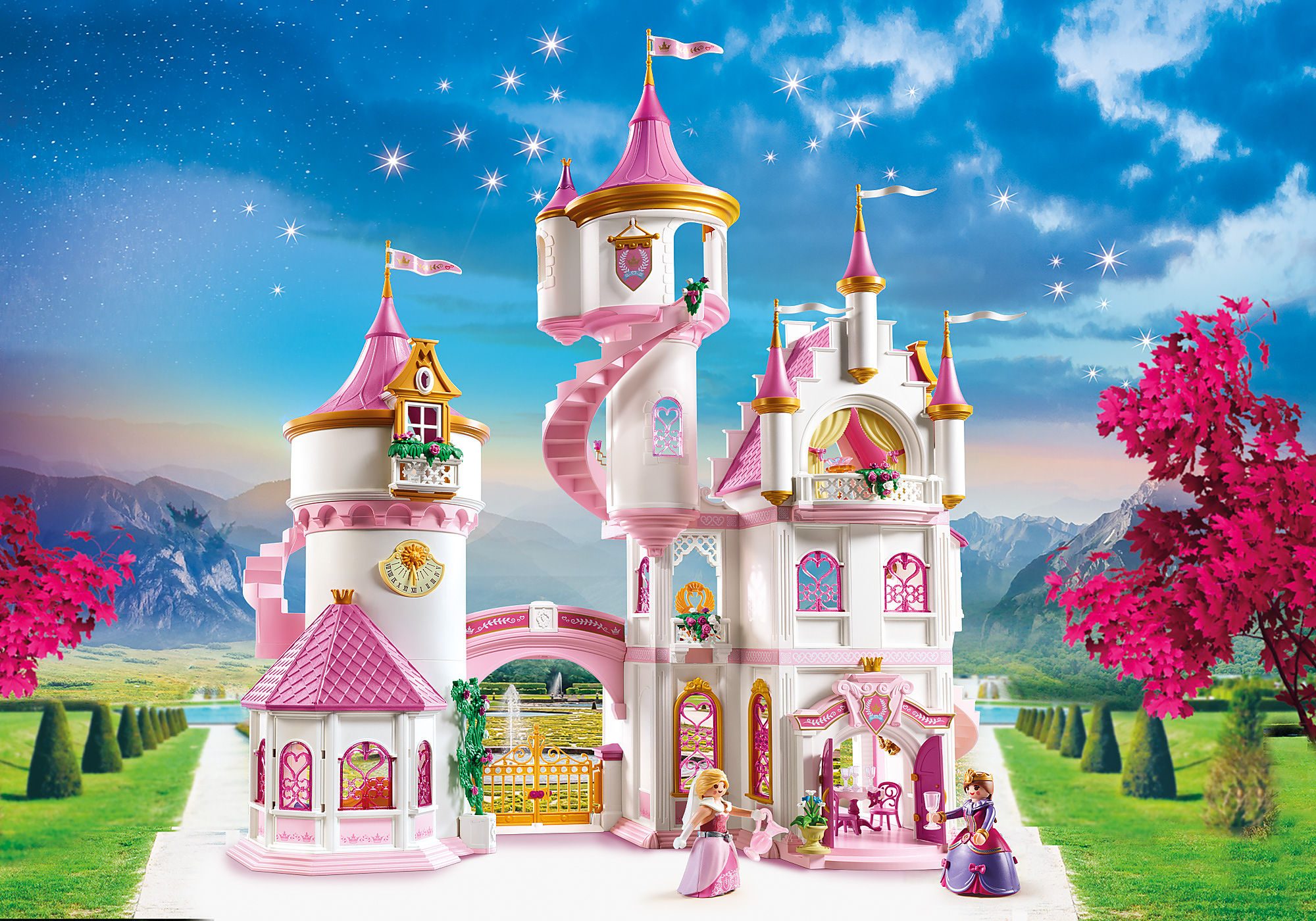  Playmobil Grand Château Princesse avec cheval volant