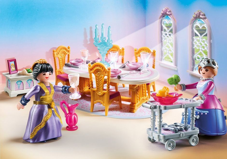 Playmobil banquet table de salle à manger et chaises CASTLE Palace House Extra Noël 