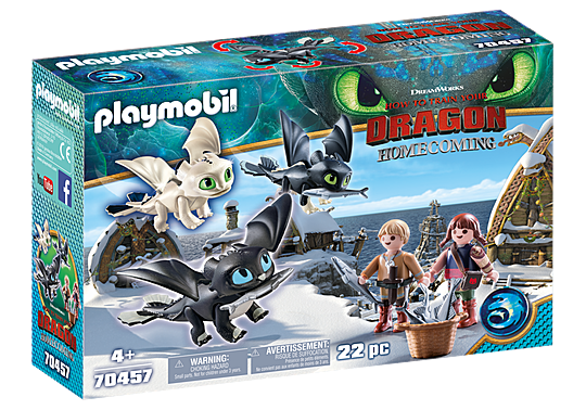 B b s dragons avec enfants 70457 PLAYMOBIL