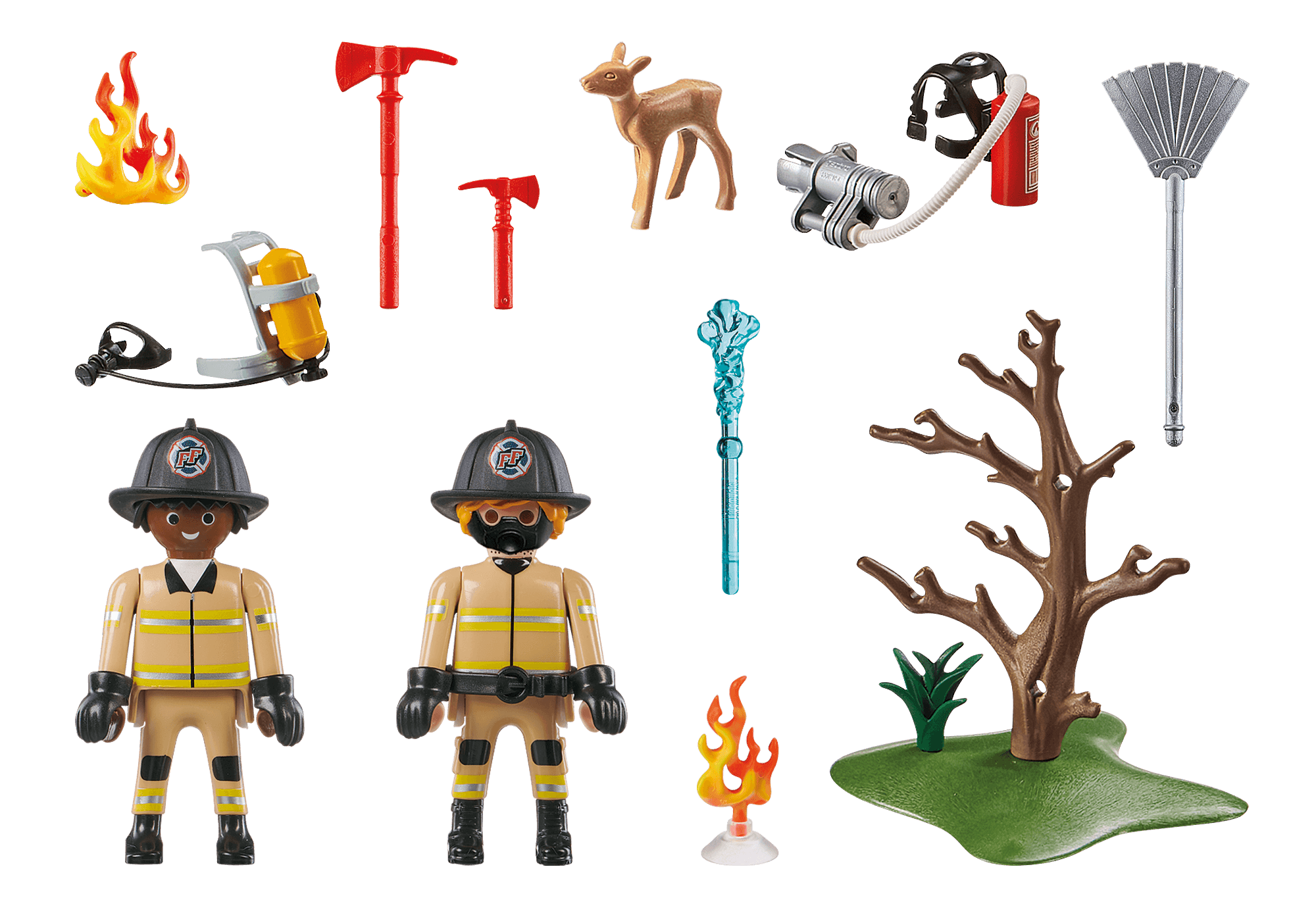 playmobil forest fire