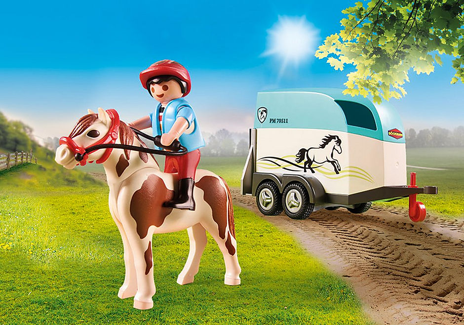 70511 Car with Pony Trailer detail image 4