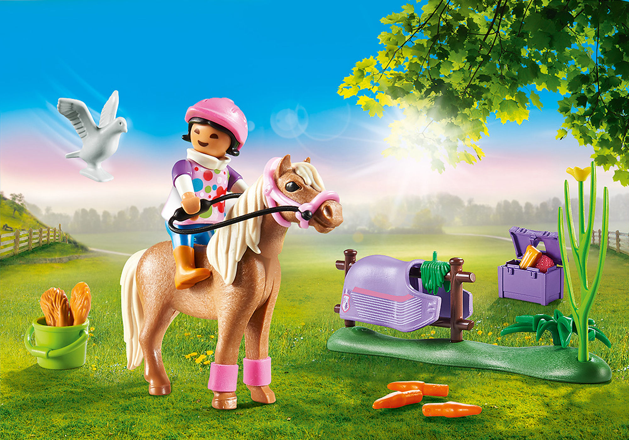 Buy PLAYMOBIL® Country 5-part Set 6927 6947 6948 6949 6950 Pony Farm +  Cheerful Ride + Trip with carriage + Pony with Foal + Walk with Pony Online  at desertcartParaguay