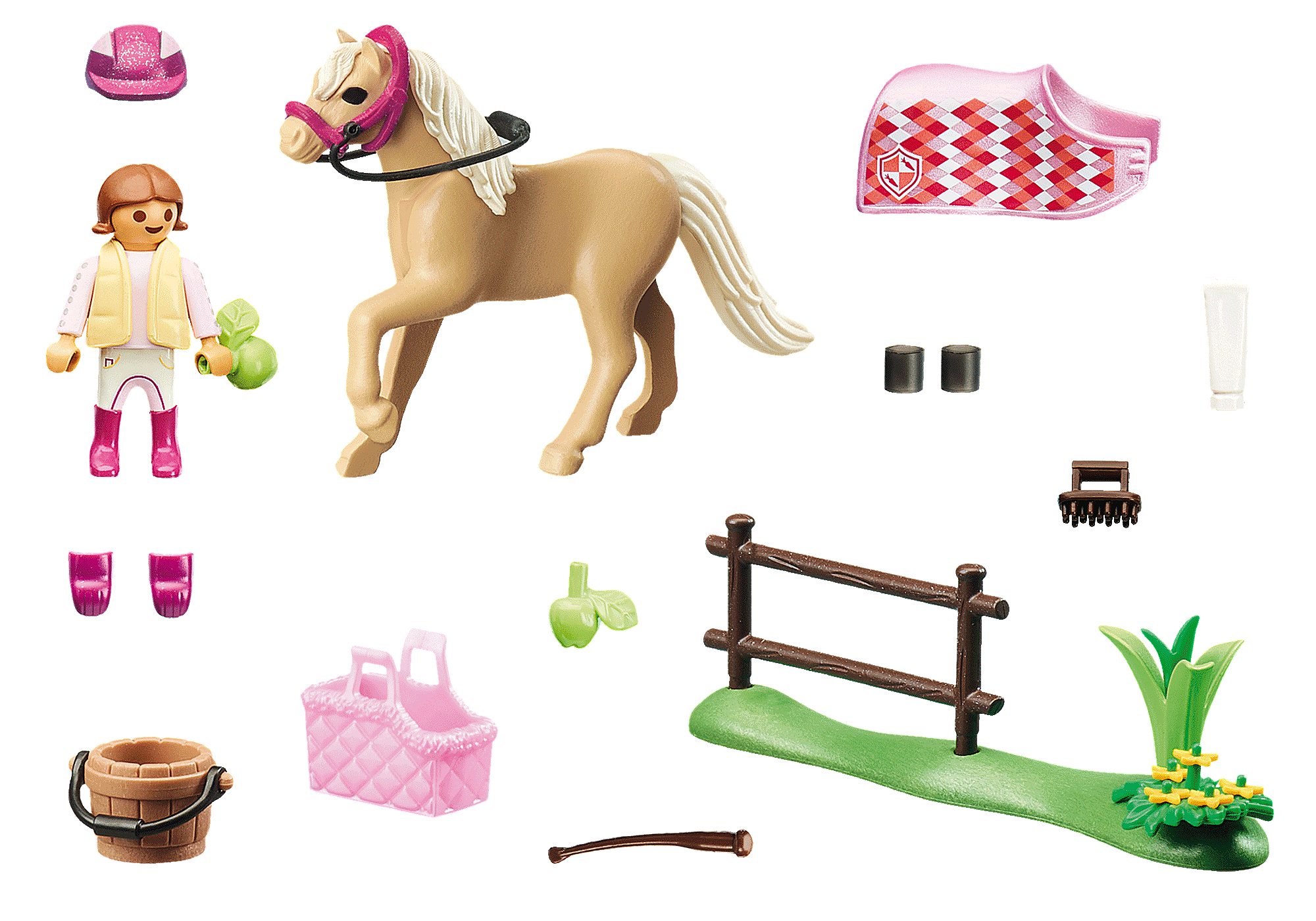 Cavalière et son poney Playmobil