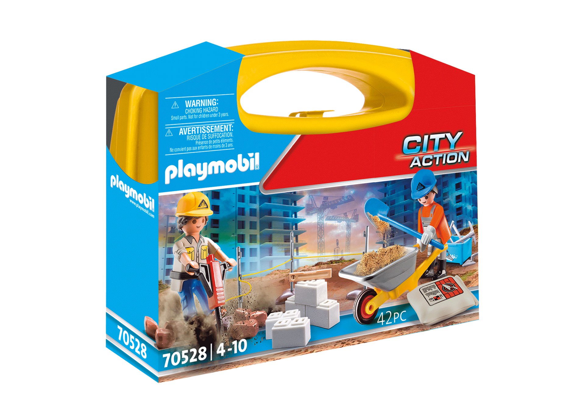 Playmobil Set 4138 CITY LIFE Construction Site Builders NEW Complete 