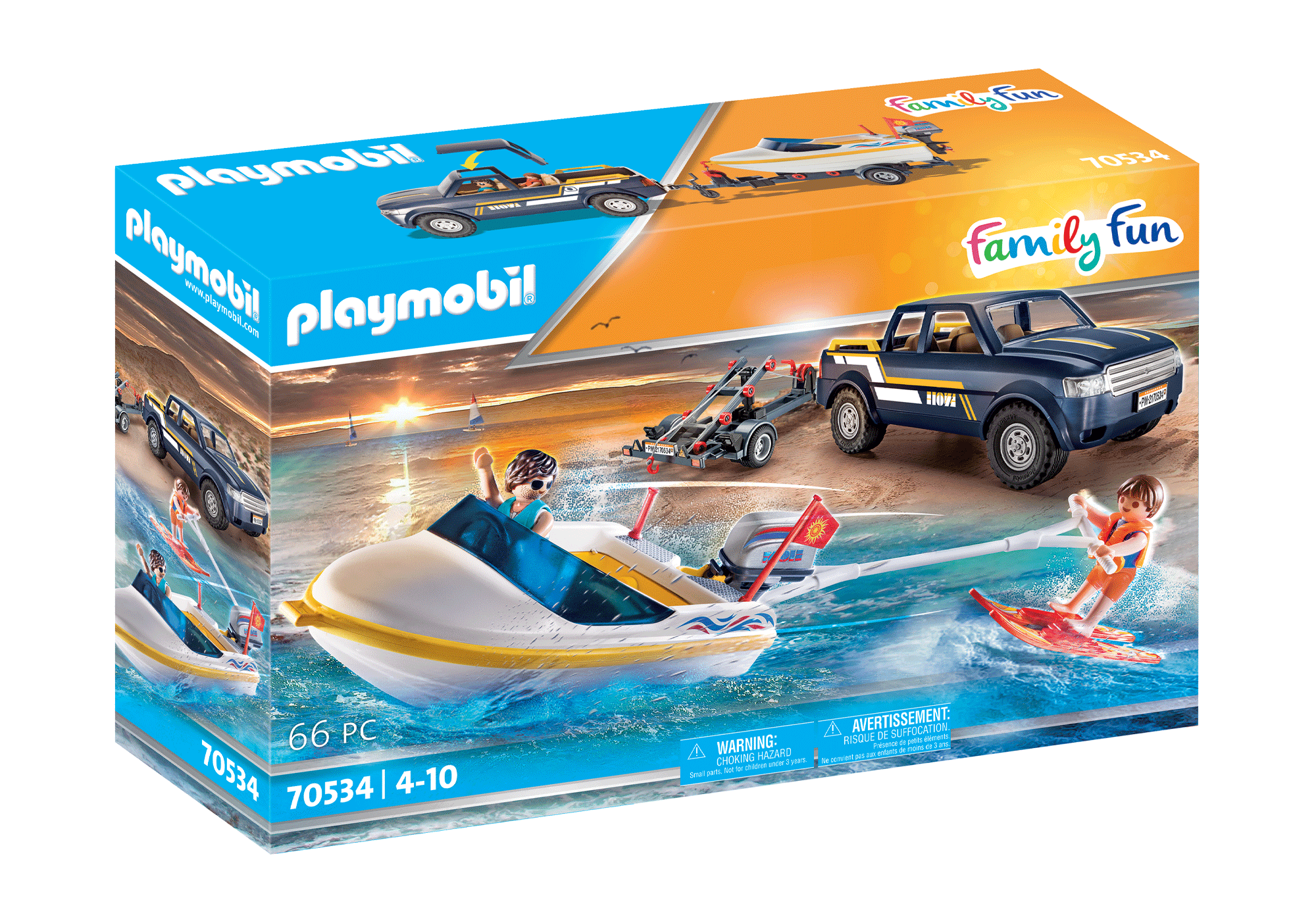 playmobil speedboat with underwater motor