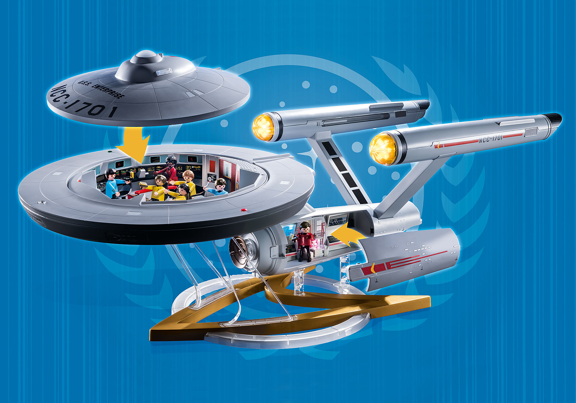PLAYMOBIL Star Trek 70548 U.S.S. Enterprise NCC-1701, med AR