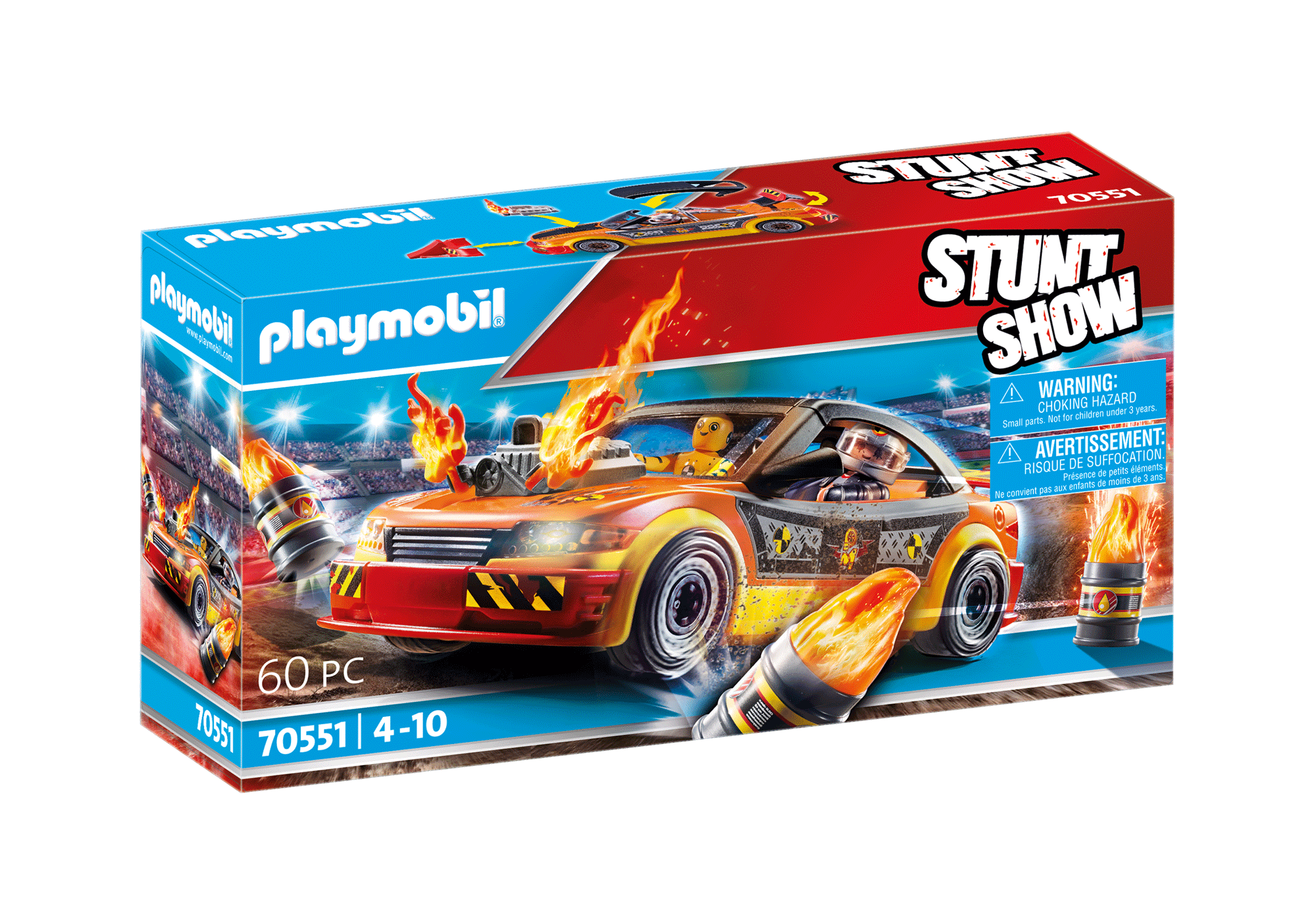 playmobil stunt show crash car