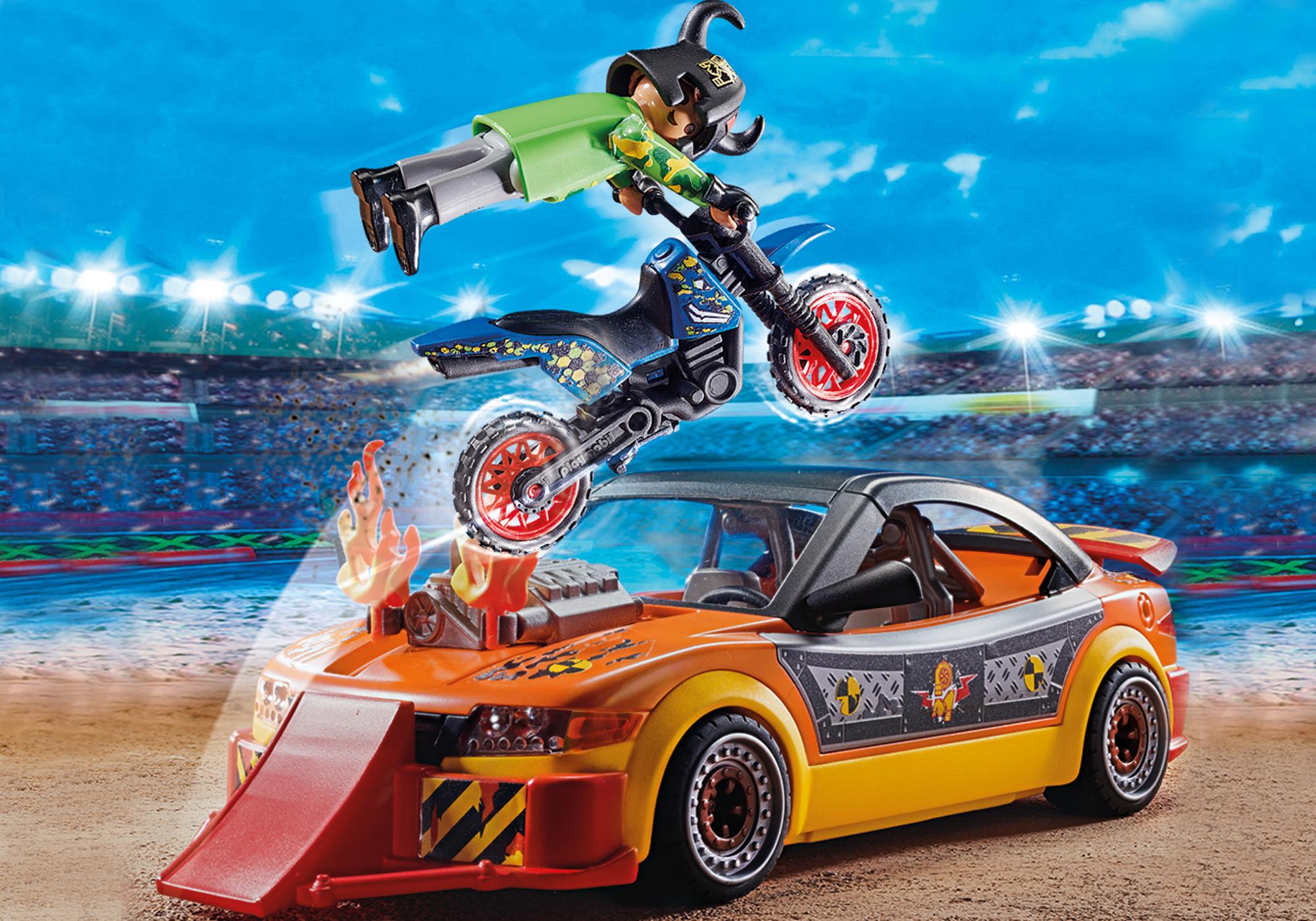 playmobil stunt show crash car