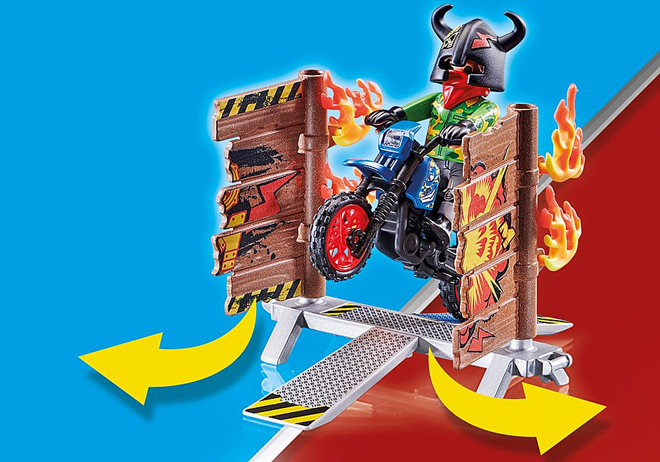70553 Stunt Show Motocross with Fiery Wall detail image 5