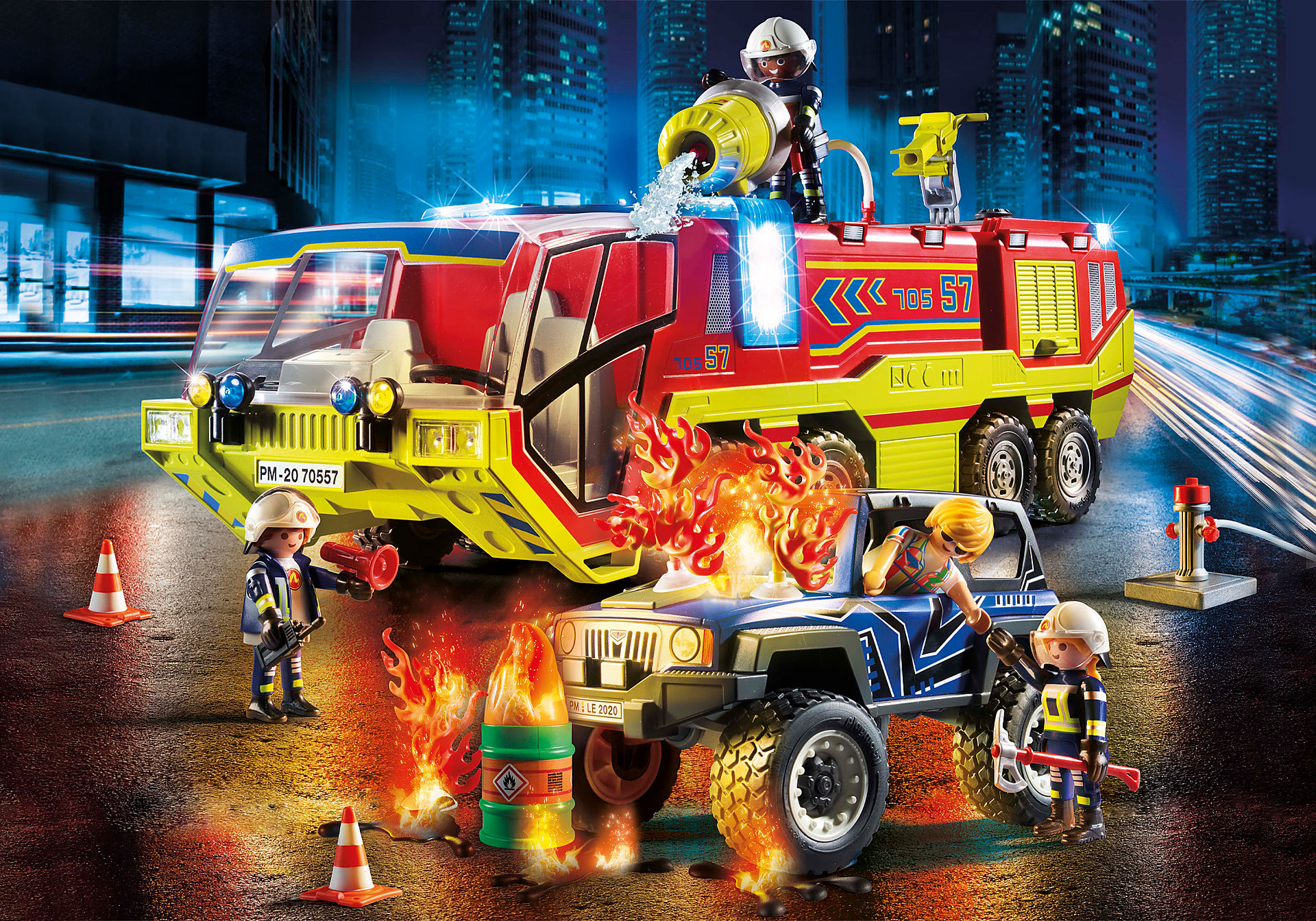 70557 Carro de bombeiros com caminhão zoom image1