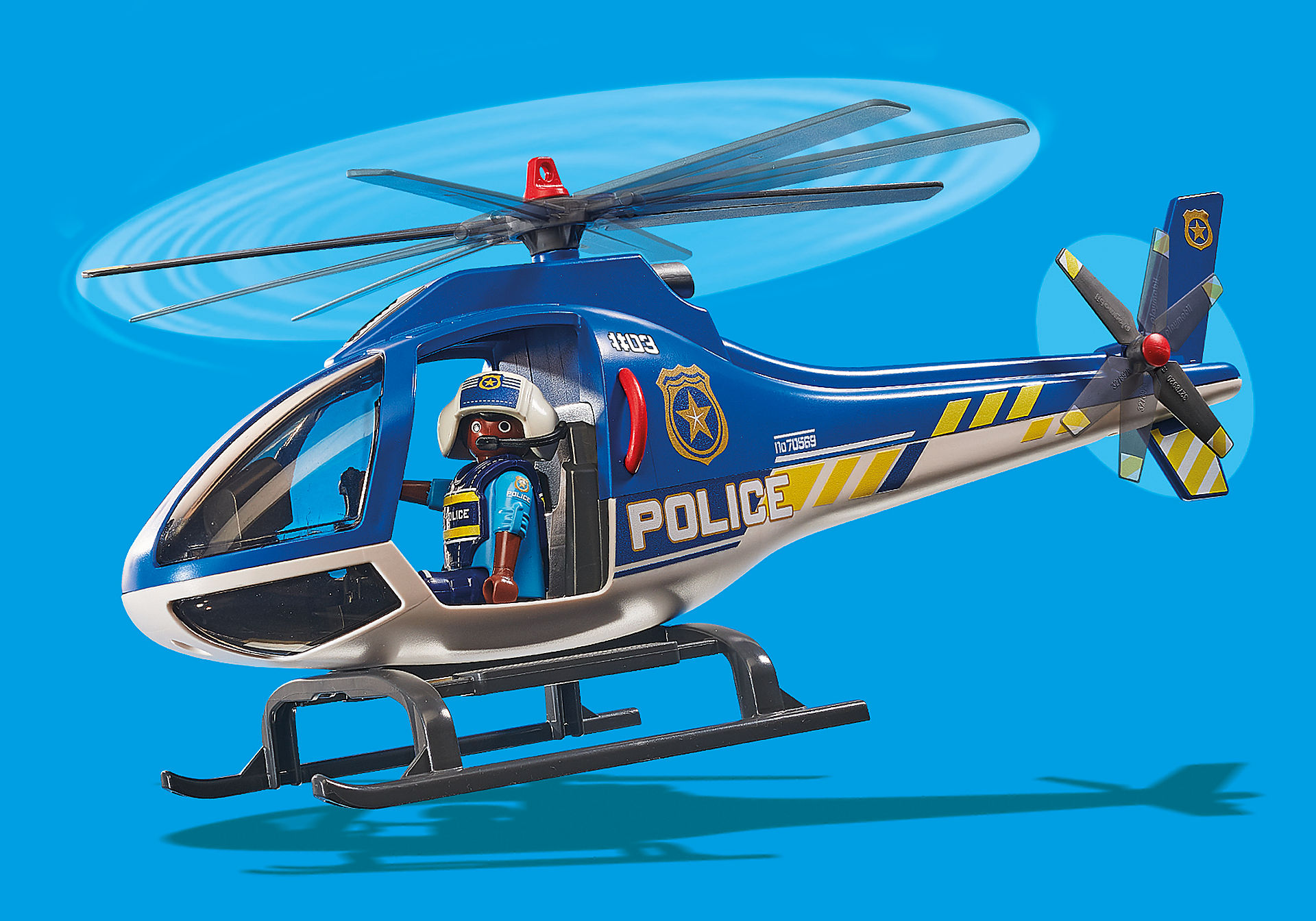 70569 Hélicoptère de police et parachutiste  zoom image6