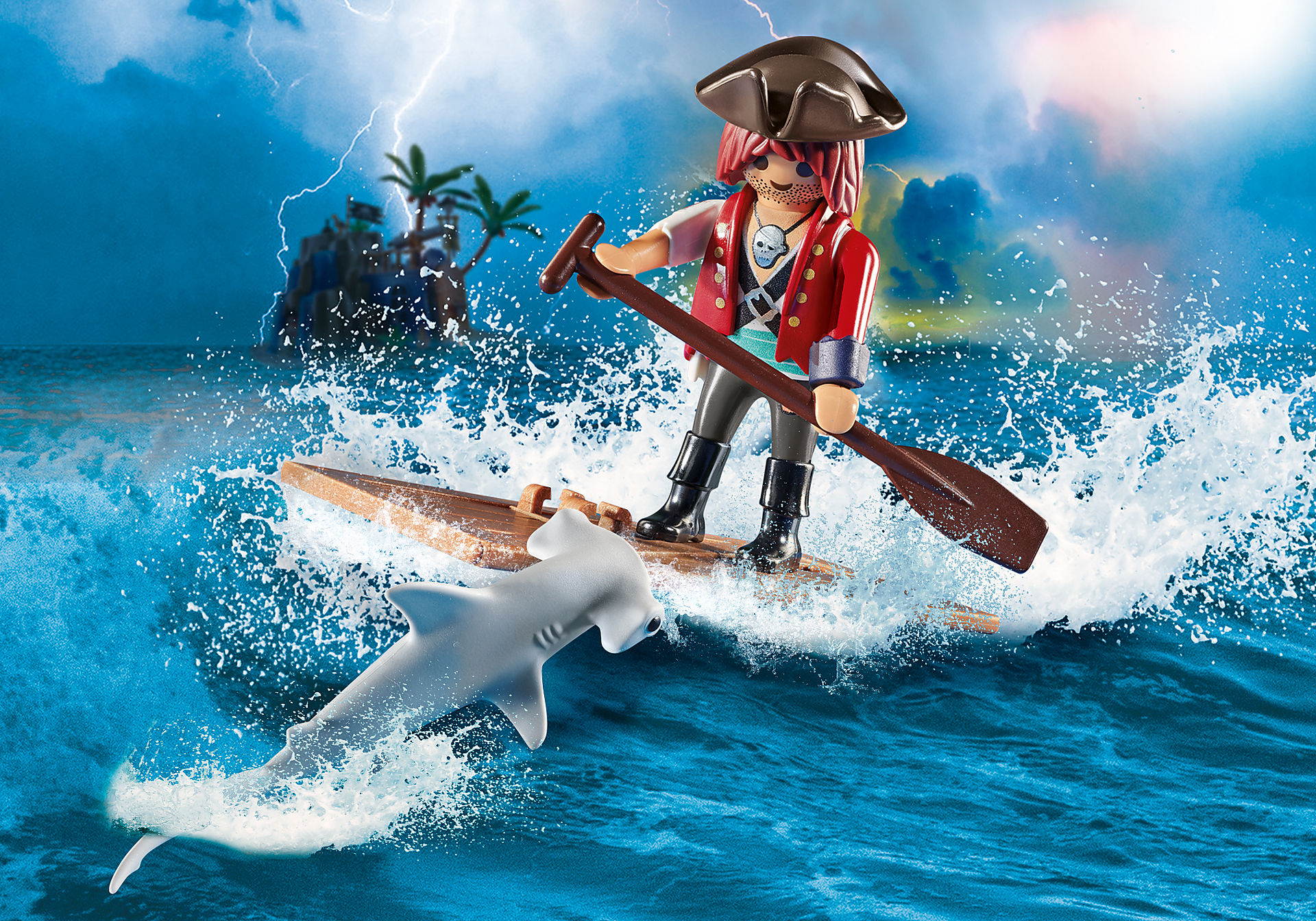 70598 Pirate with Raft zoom image1