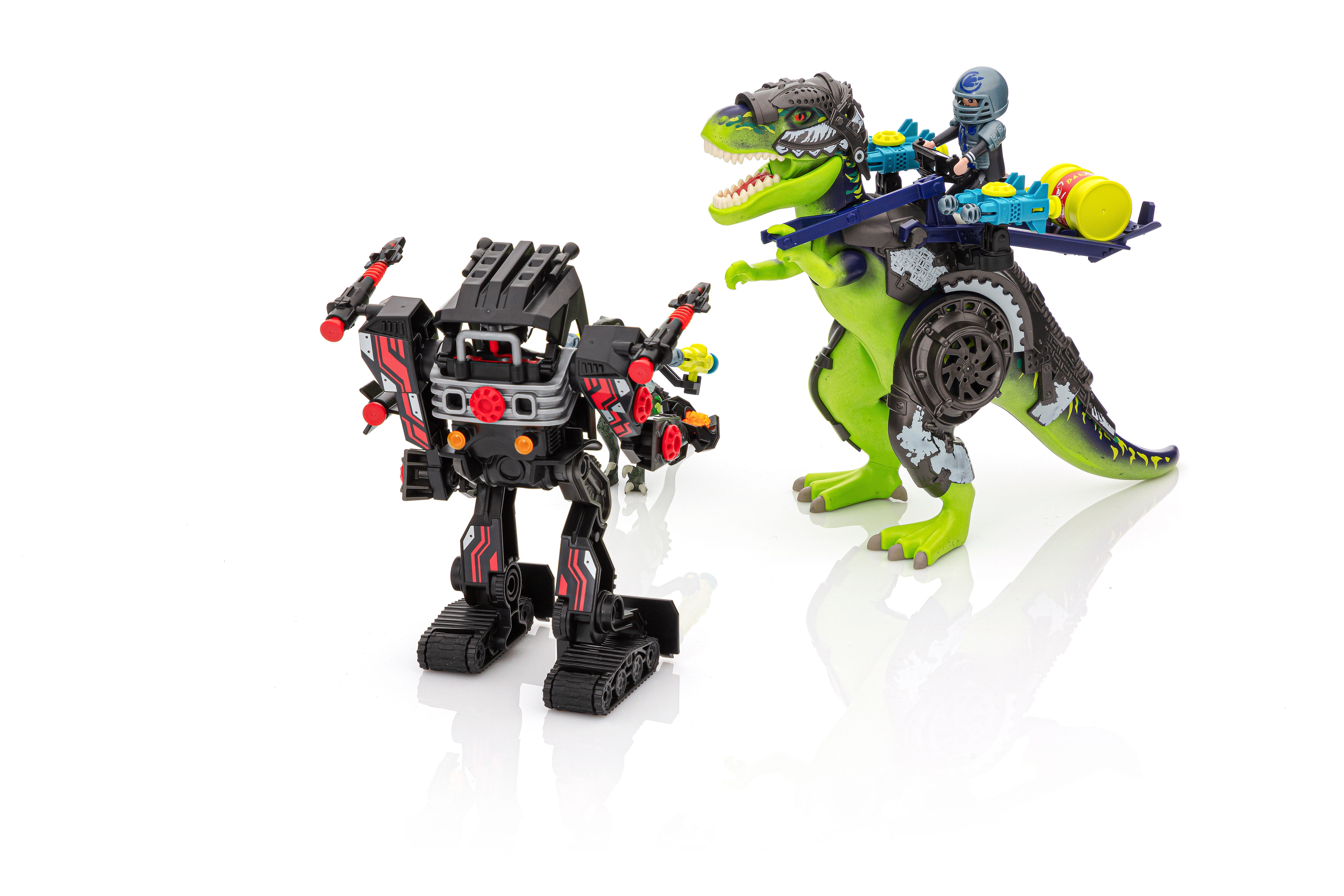Tyrannosaure et robot géant Playmobil Dino Rise