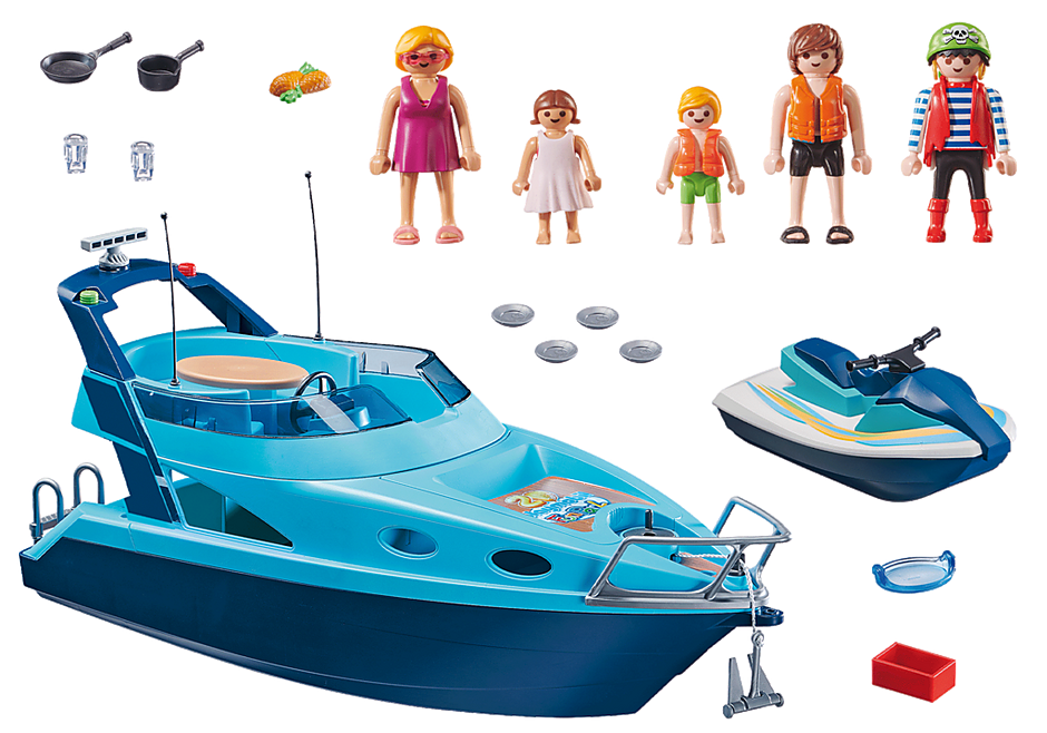 70630 PLAYMOBIL-FunPark Yacht e moto d'acqua detail image 3