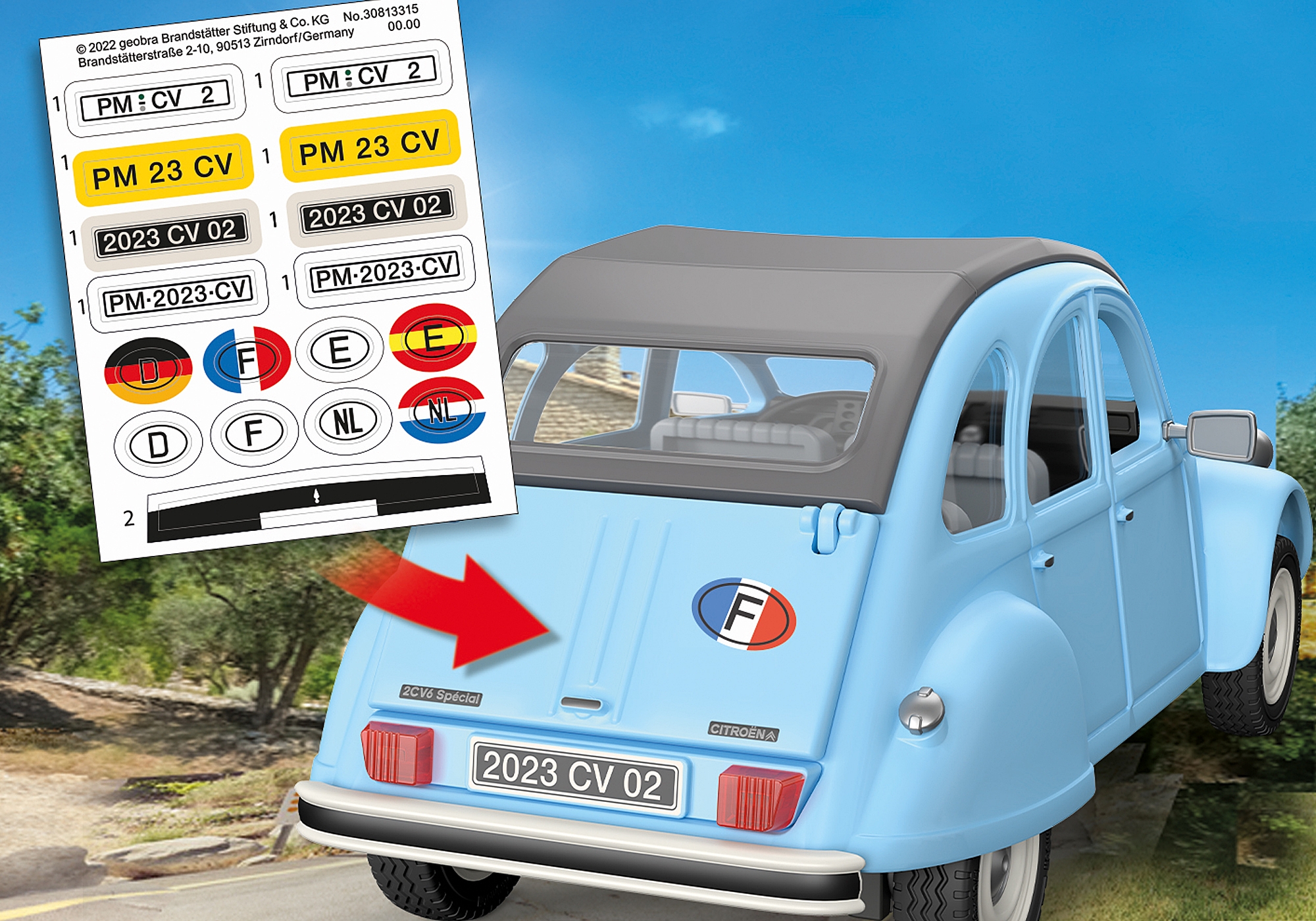 Playmo Info - Citroën 2CV Playmobil® Référence : 70640 Date de
