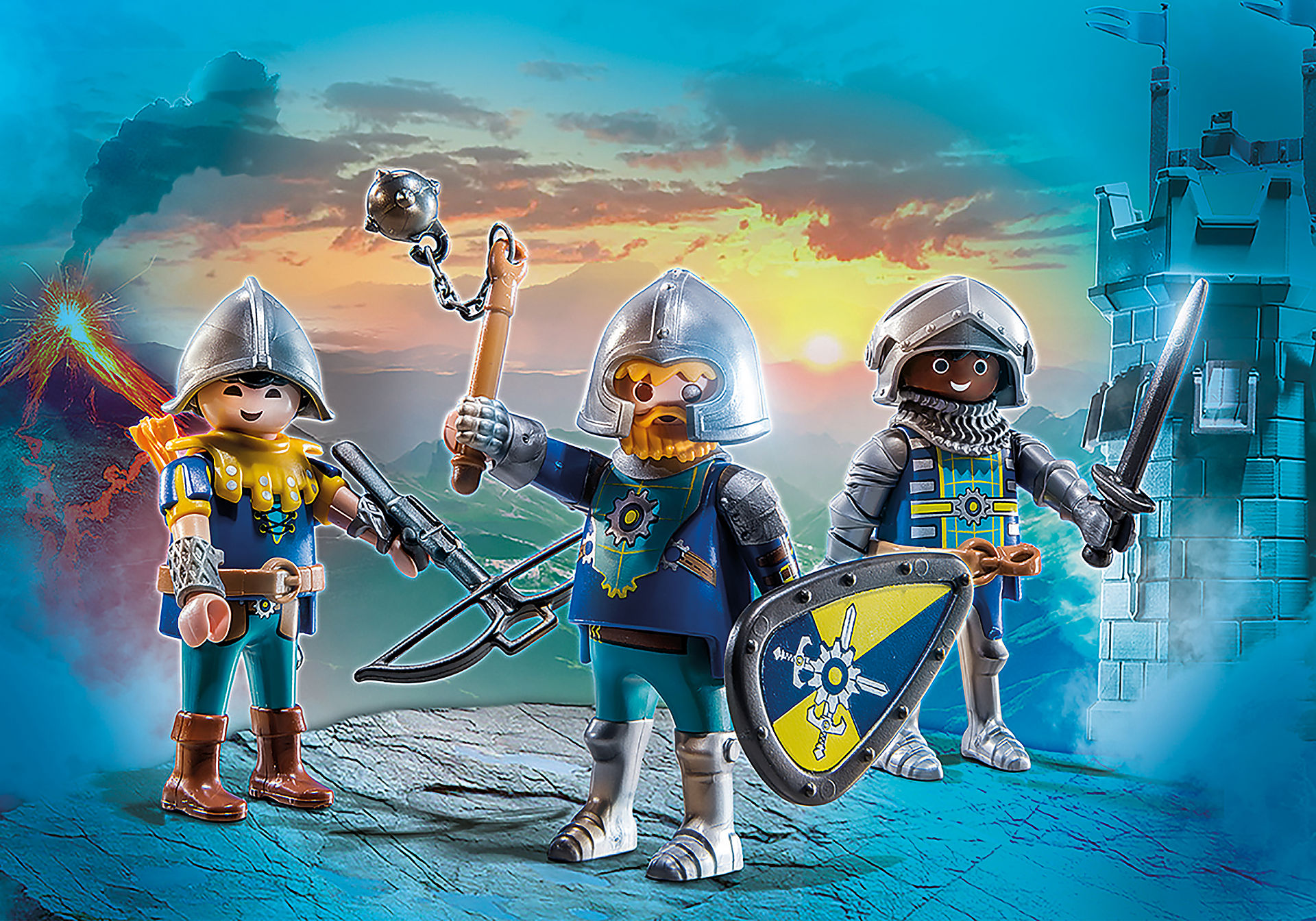 Coloriage Playmobil Chevalier Novelmore 3 Chevaliers Novelmore - 70671 | PLAYMOBIL®