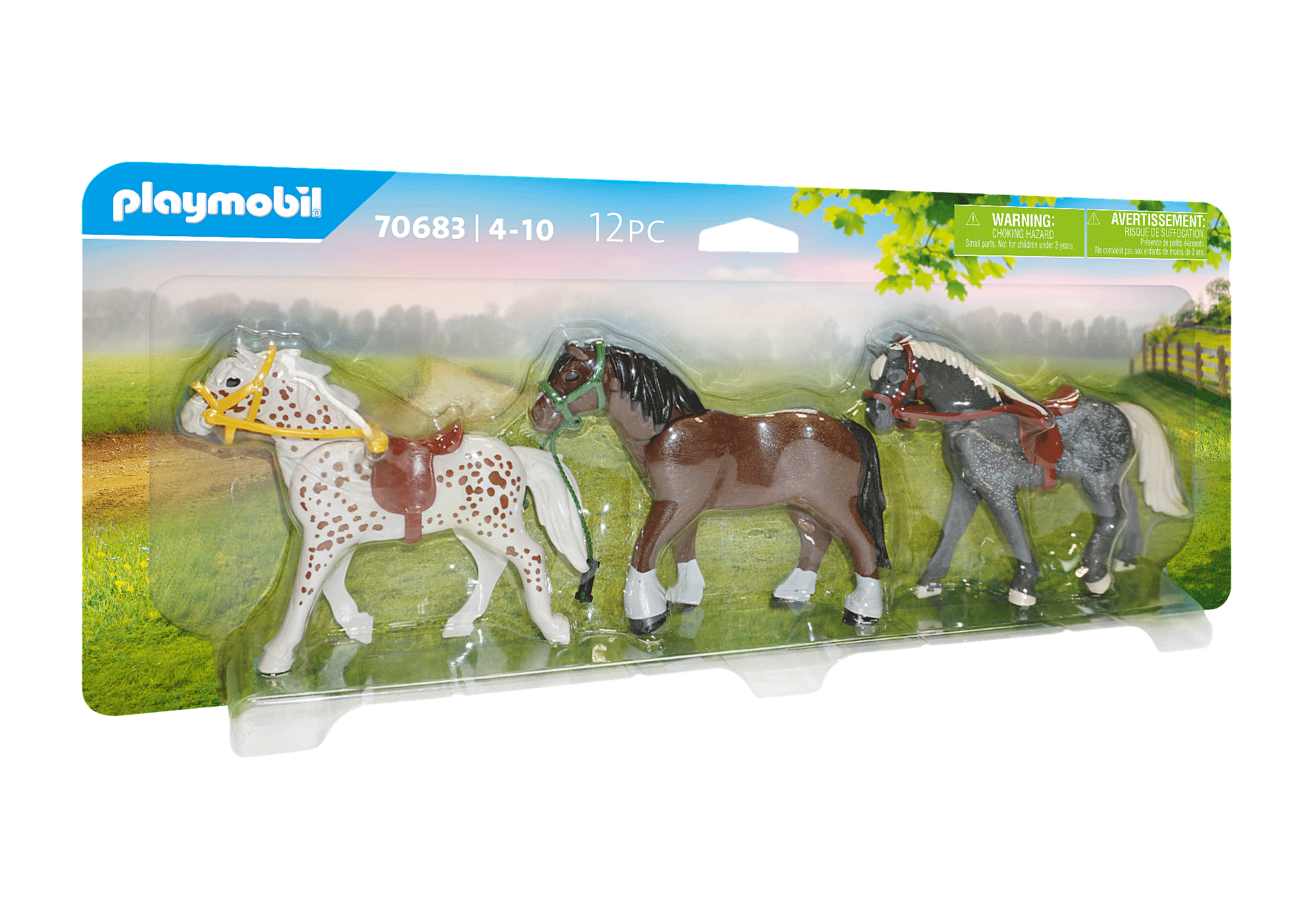 aantrekkelijk Rondsel dynamisch 3 paarden - 70683 | PLAYMOBIL®