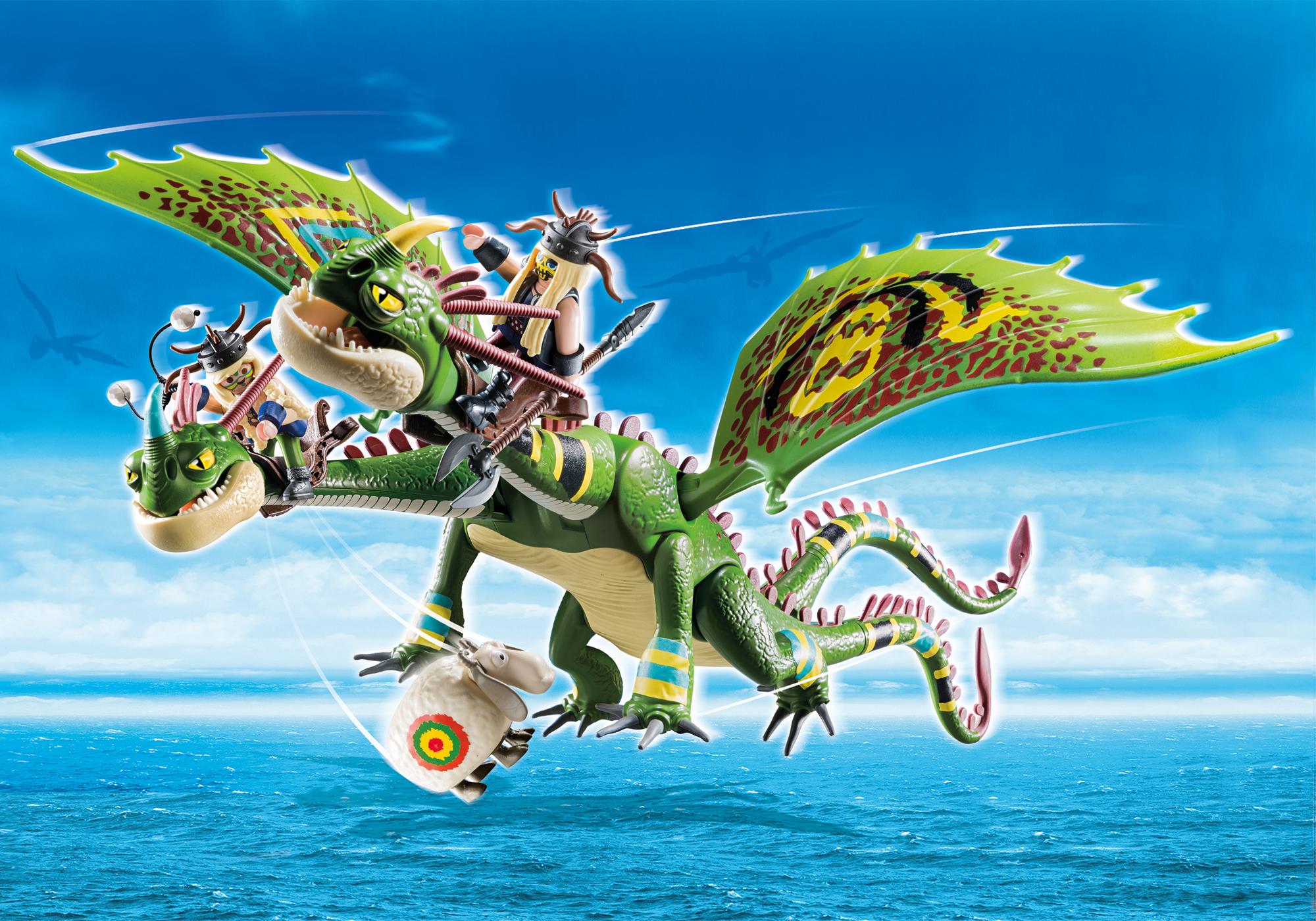 70730 Dragon Racing: Kognedur et Kranedur avec P&egrave;te et Prout 